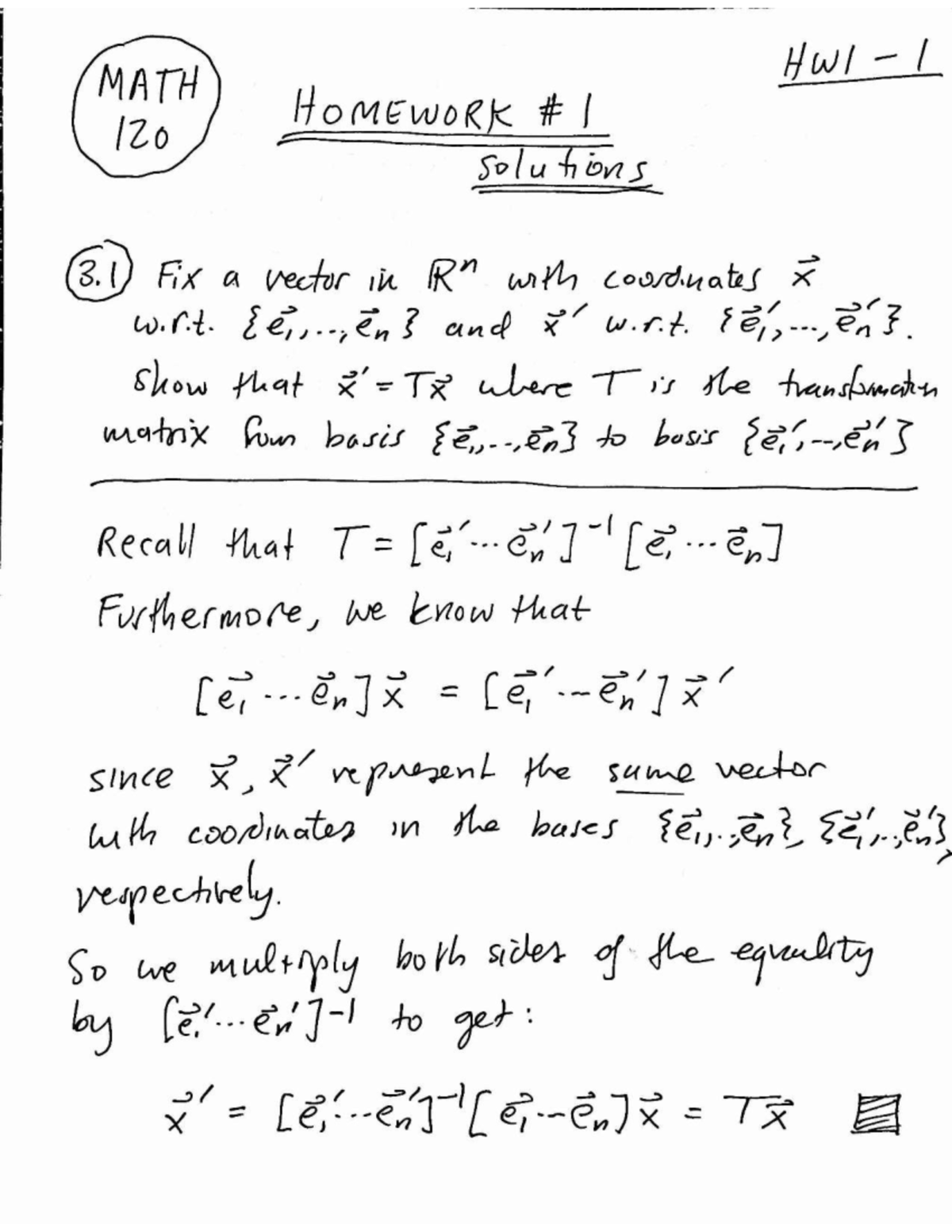 F19 120 HW1 Solutions - Detailed Analysis and Explanations - Studocu