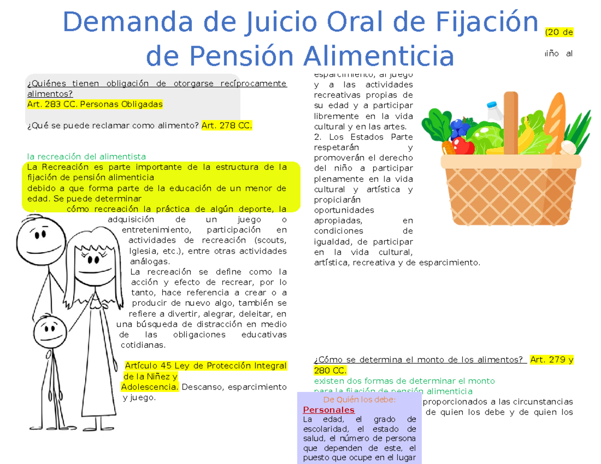 Memorial De Juicio Oral De Alimentos En Guatemala www.studocu.com