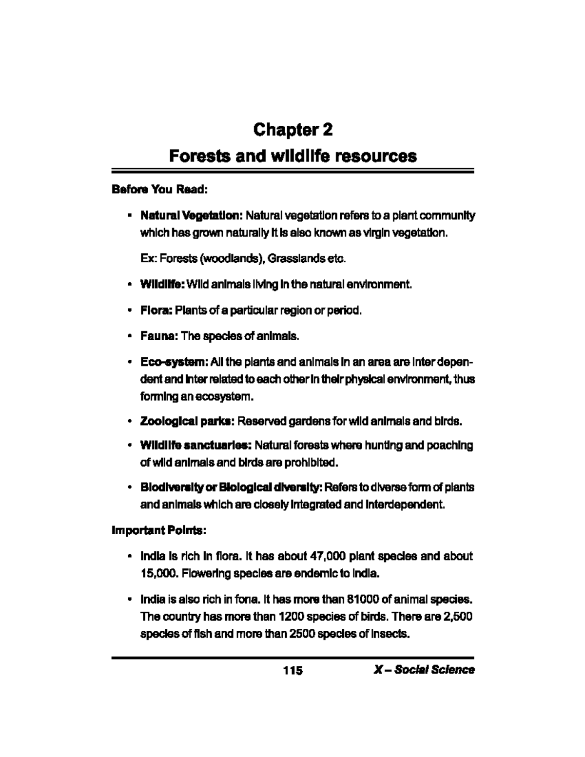 Geo Chapter 02 - Forests and Wildlife Resources Notes - Studocu