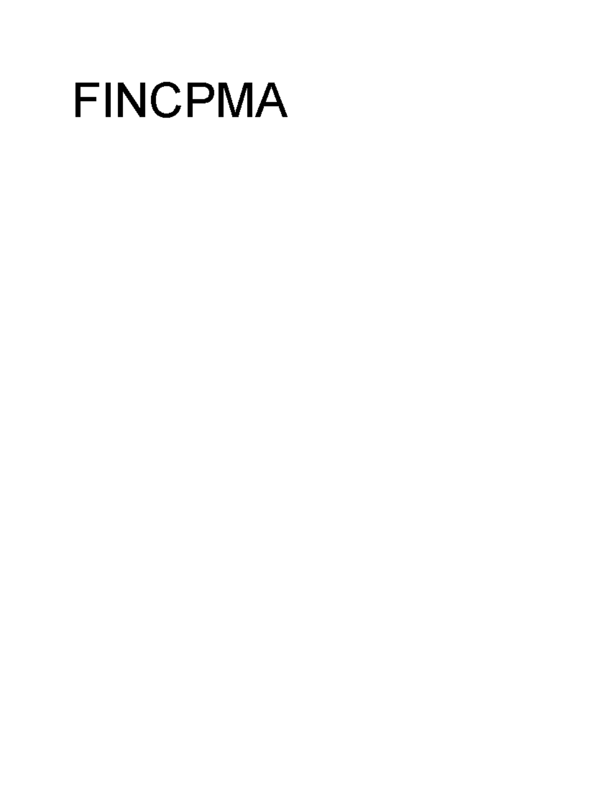 Fincpma - Testing PDF Files - Ignore - Financial Economics - FINCPMA ...