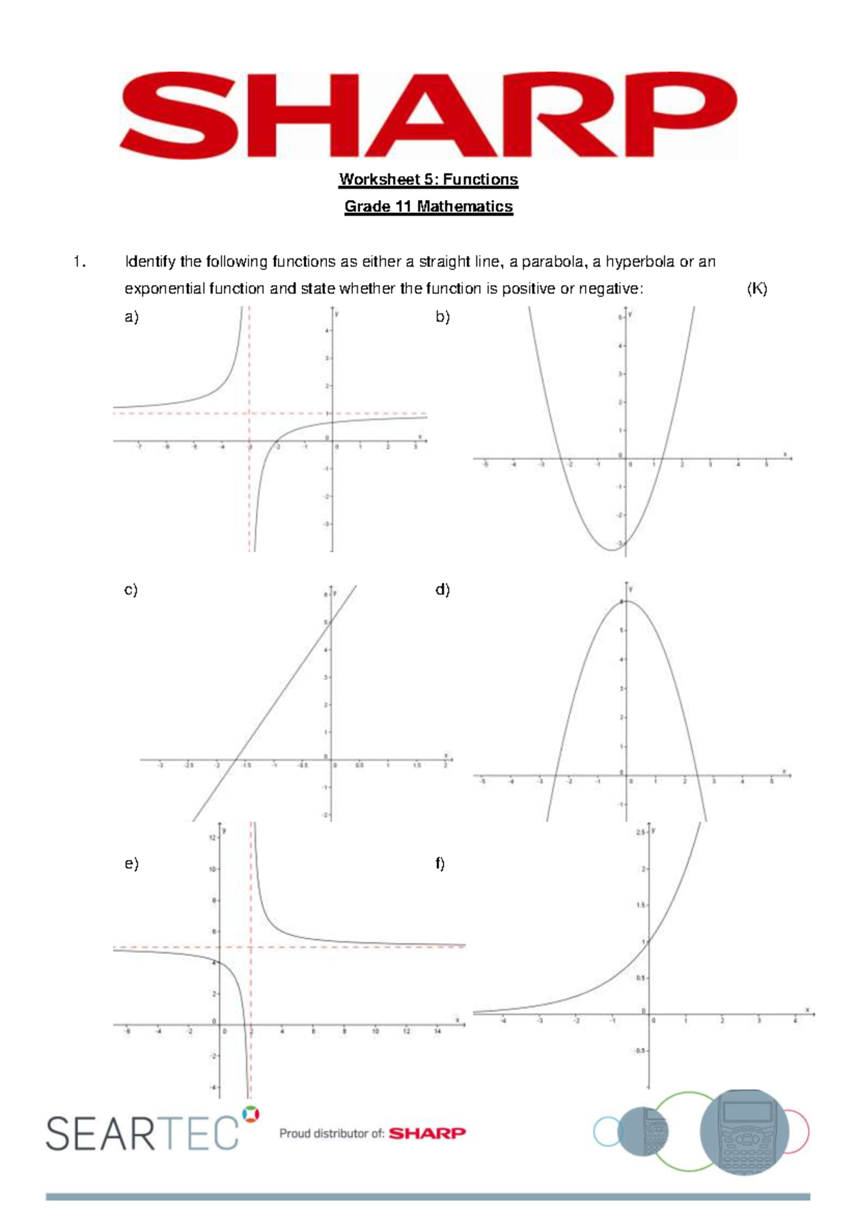 Edenglen High School Summaries on Functions Worksheet upload with ...