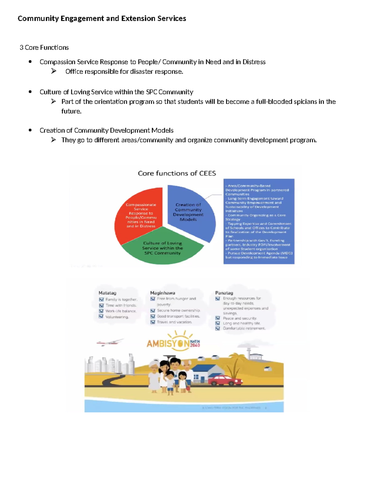 Community Engagement and Extension Services - Culture of Loving Service ...