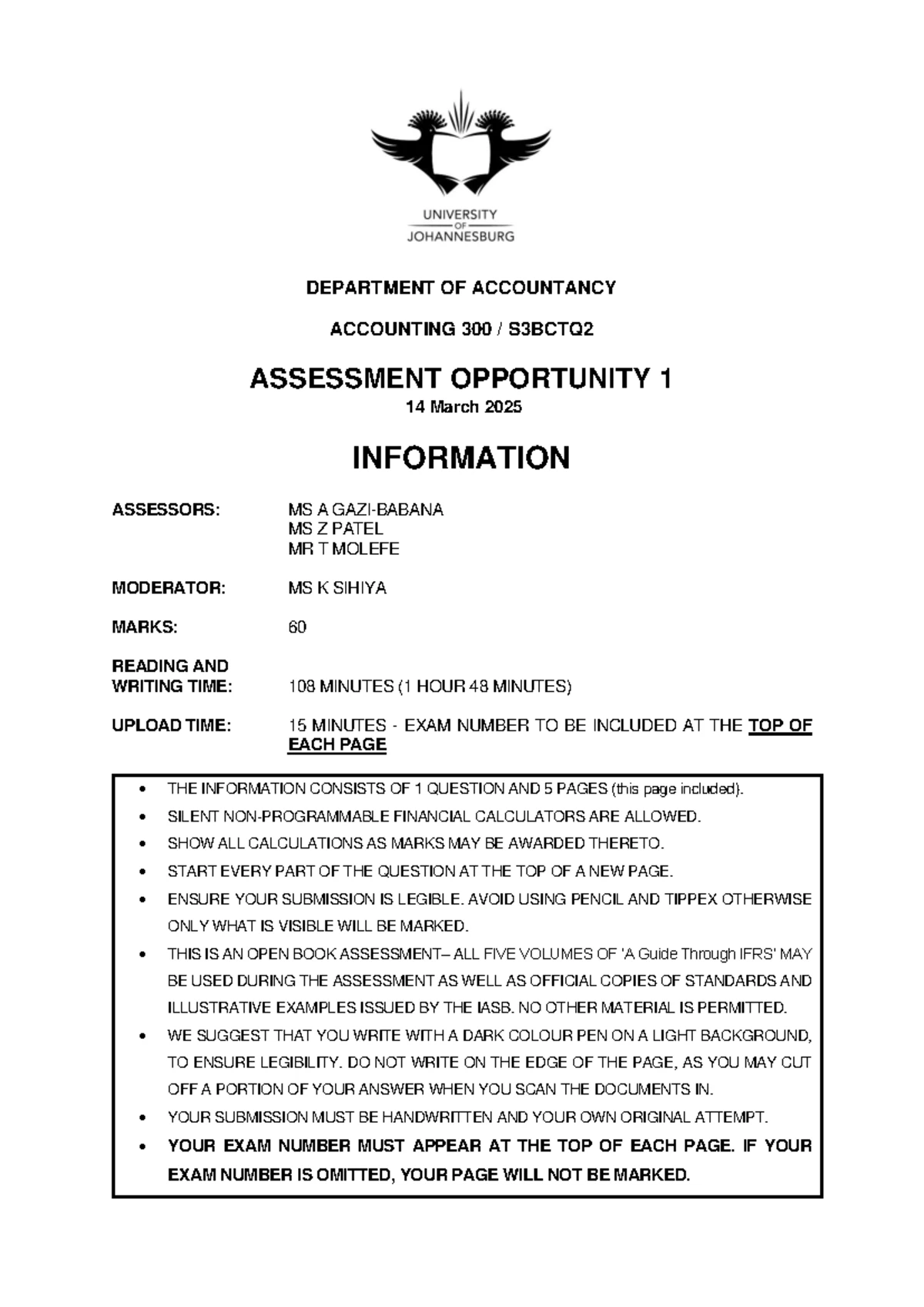 CS 516 May 2025 Assessment Paper: Tax Implications & Deductions - Studocu