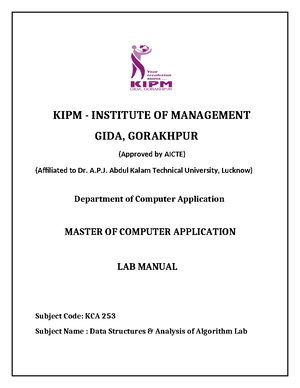 Assignment CO1 - UNIT 1 - KIPM – College of Management, GIDA, Gorakhpur ...