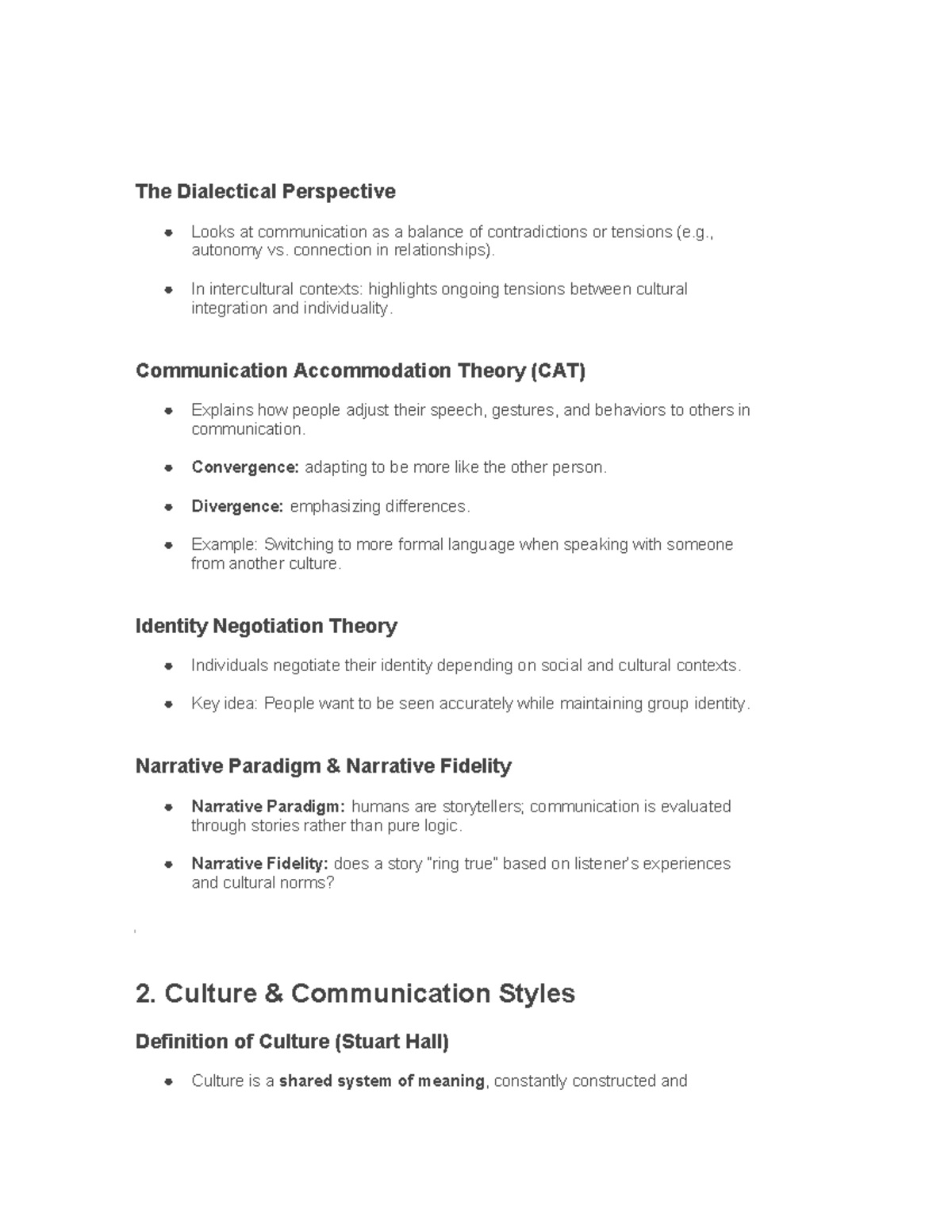 Cultural Perspectives in Communication: Theories & Impacts - Course ...