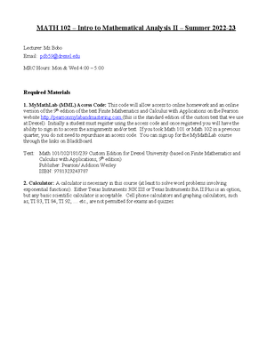 Math 102 Part1 - Taught by Adam Rickert - Limits 1/3/ 1 Finding Limits ...