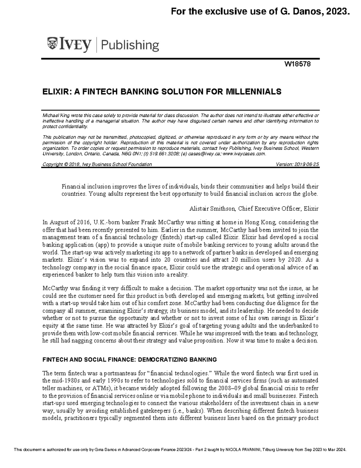 ACF Case Study: Elixir's Fintech Banking Solution for Millennials ...