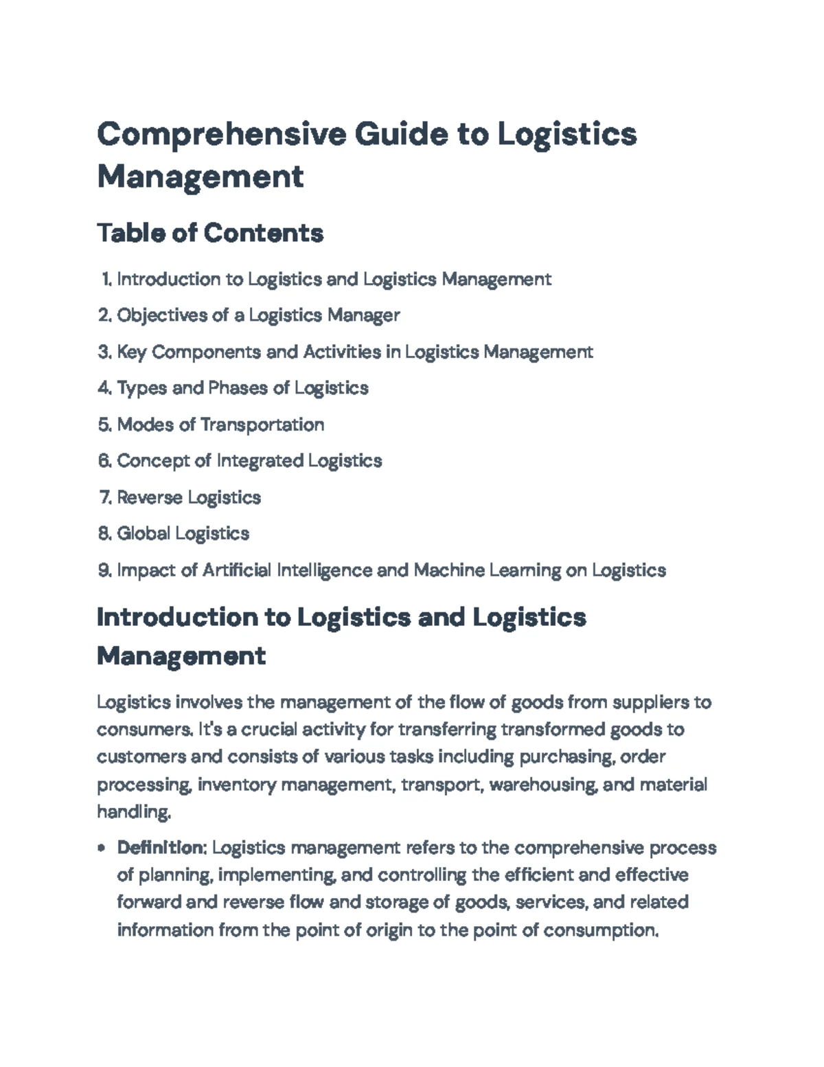 LMNM312 Logistics Practice Questions and Analysis Guide - Studocu
