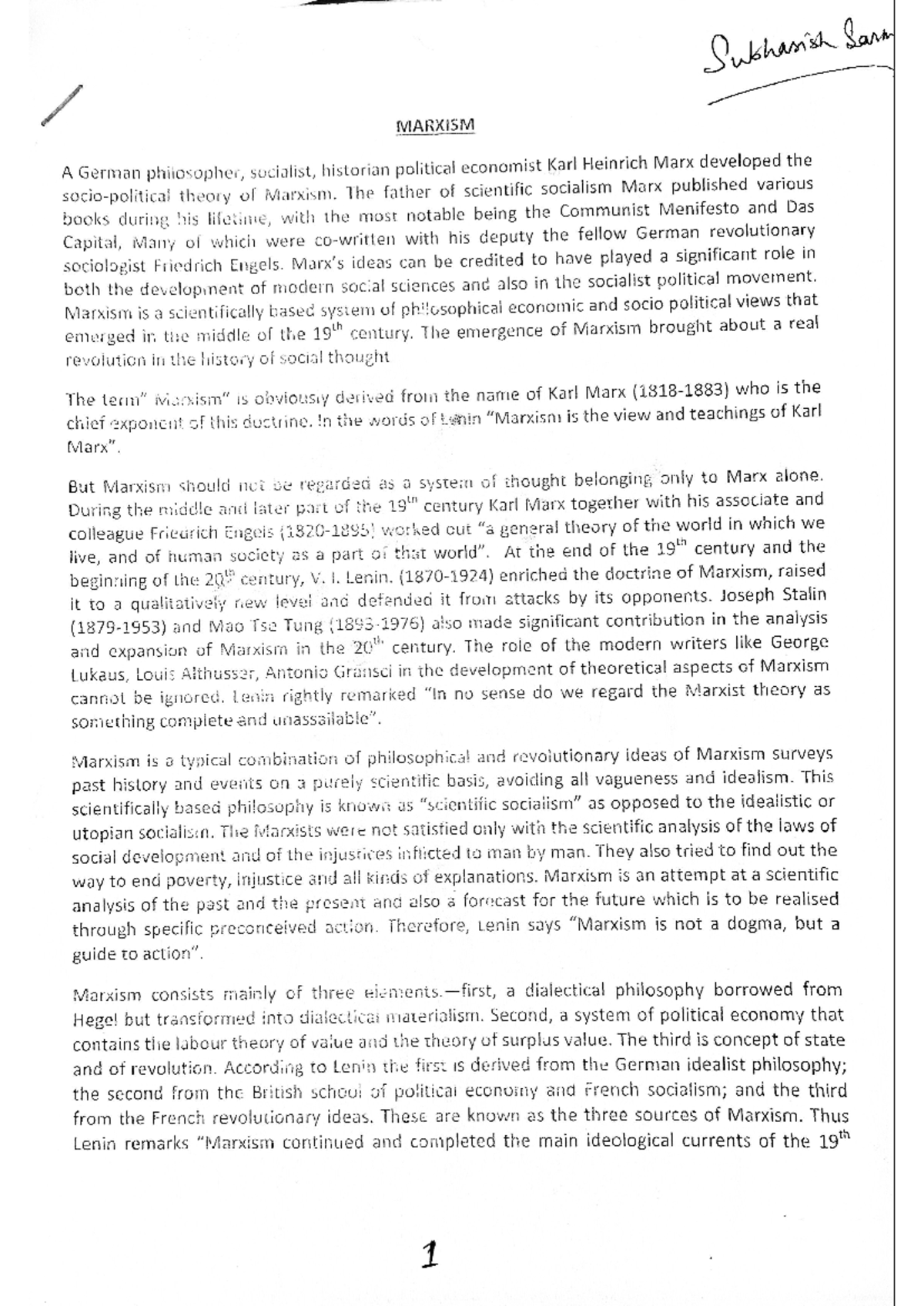 Marxism: Essential Readings for a Deeper Understanding of Marx - Studocu