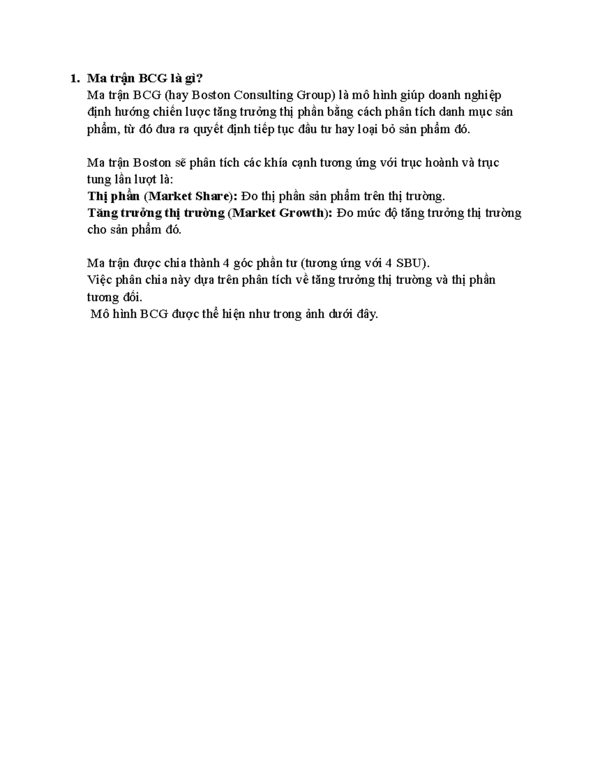Tìm Hiểu Ma Trận BCG Trong Phân Tích Kinh Doanh: Ý Nghĩa & Ứng Dụng ...