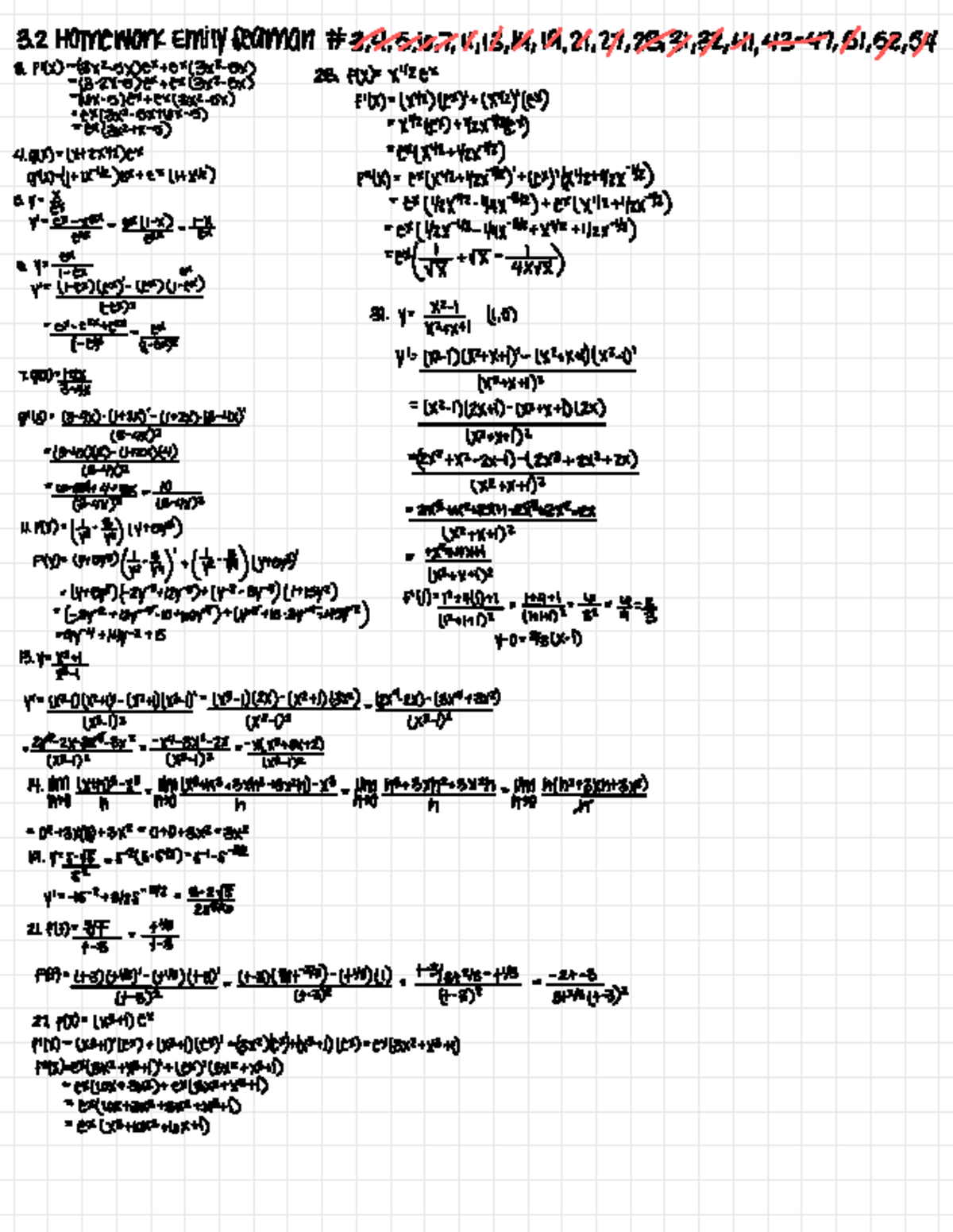 Calc 1 Homework 7 Solutions - Problems 3.6 to 3.7 - Studocu