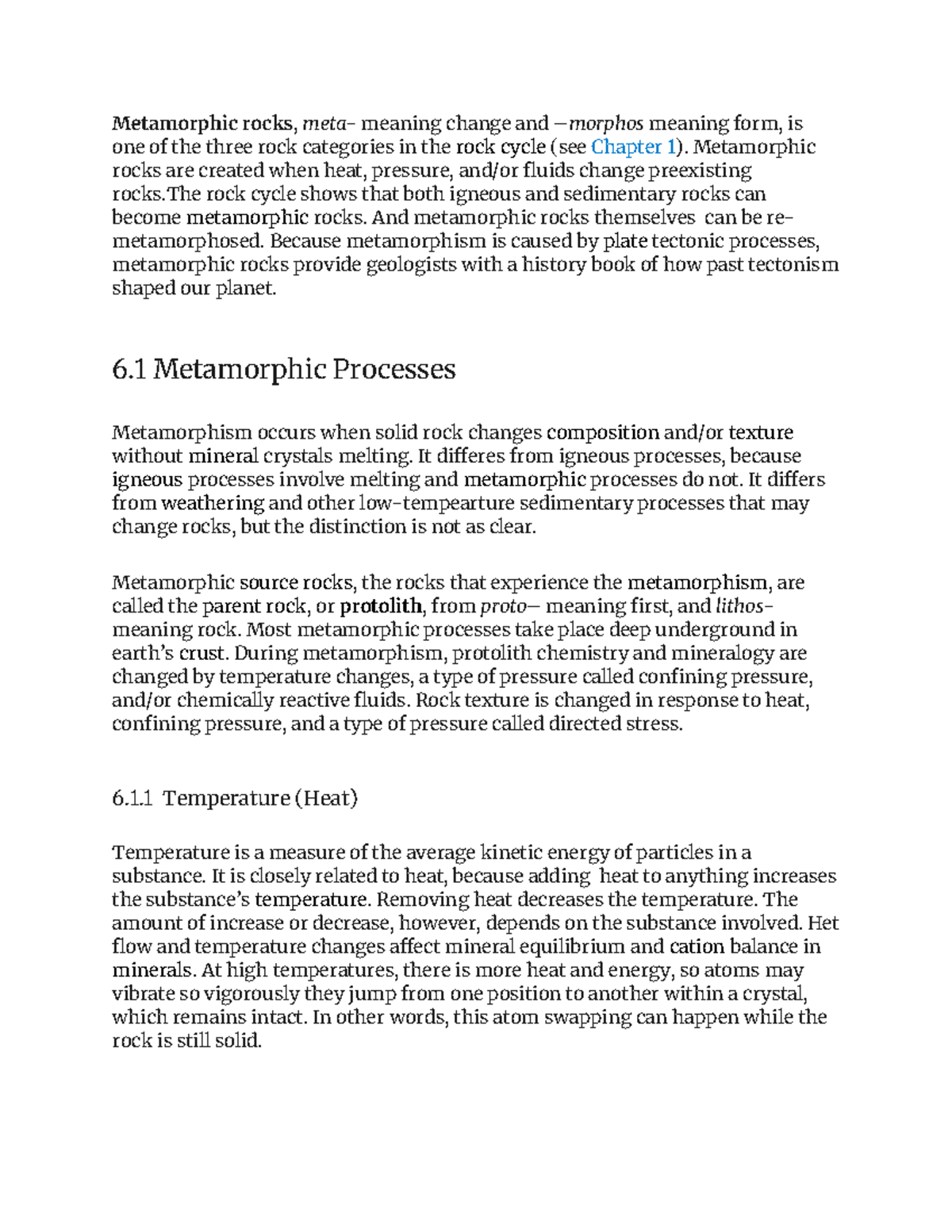 Metamorphic Rocks: Formation, Types, and Classification (Course Code ...