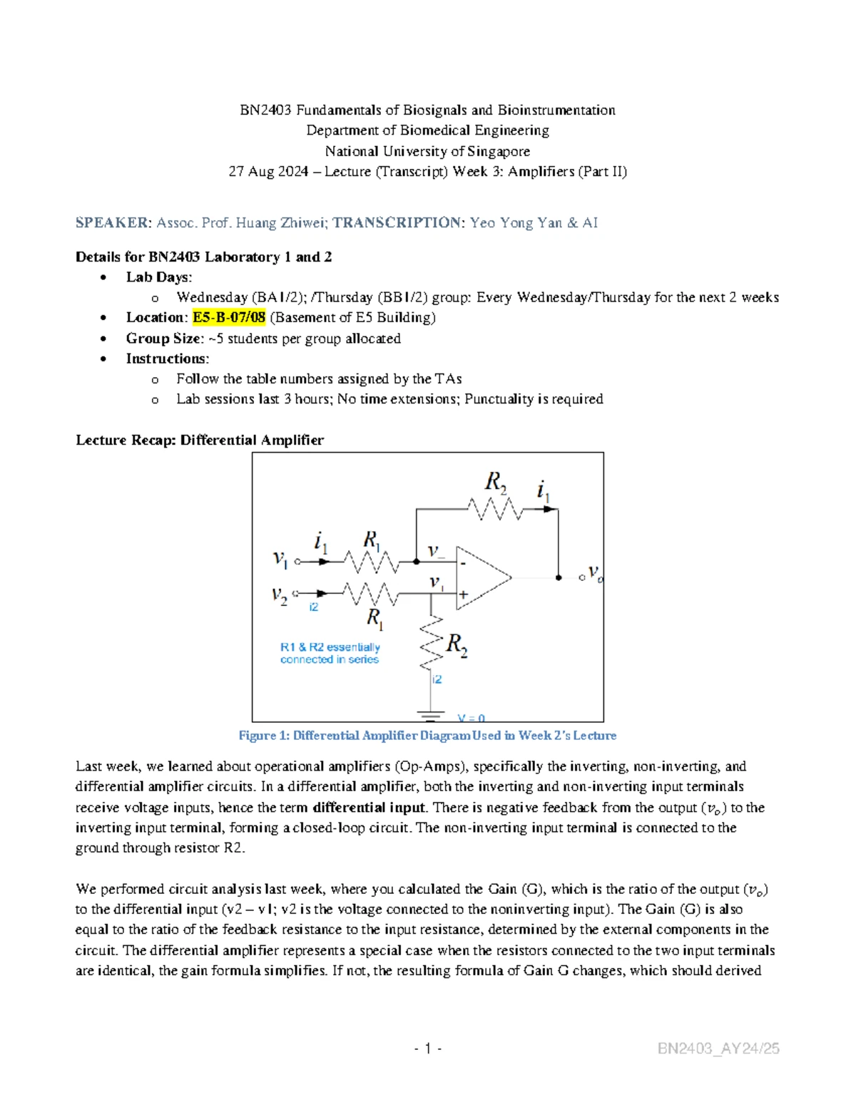 BN2204 Lab 1: Measuring Blood Viscosity & Fluid Dynamics Analysis - Studocu