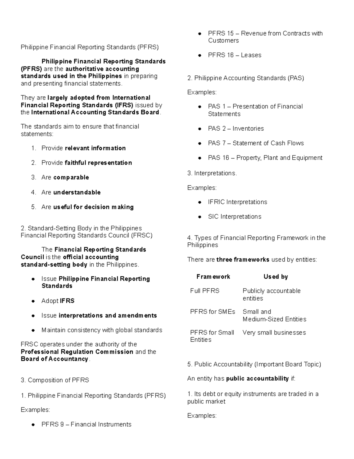 PFRS for SMEs: Comprehensive Reviewer on Philippine Standards - Studocu