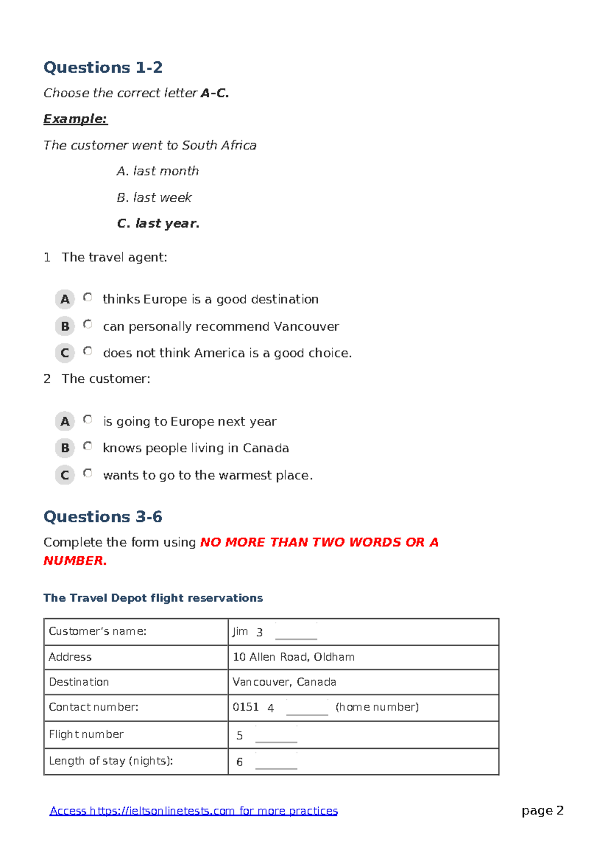IELTS Reading Practice Questions and Answers - Studocu