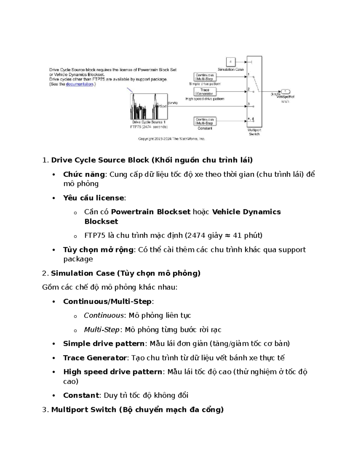 BEV - Drive Cycle Source Block and Simulation Overview - Studocu