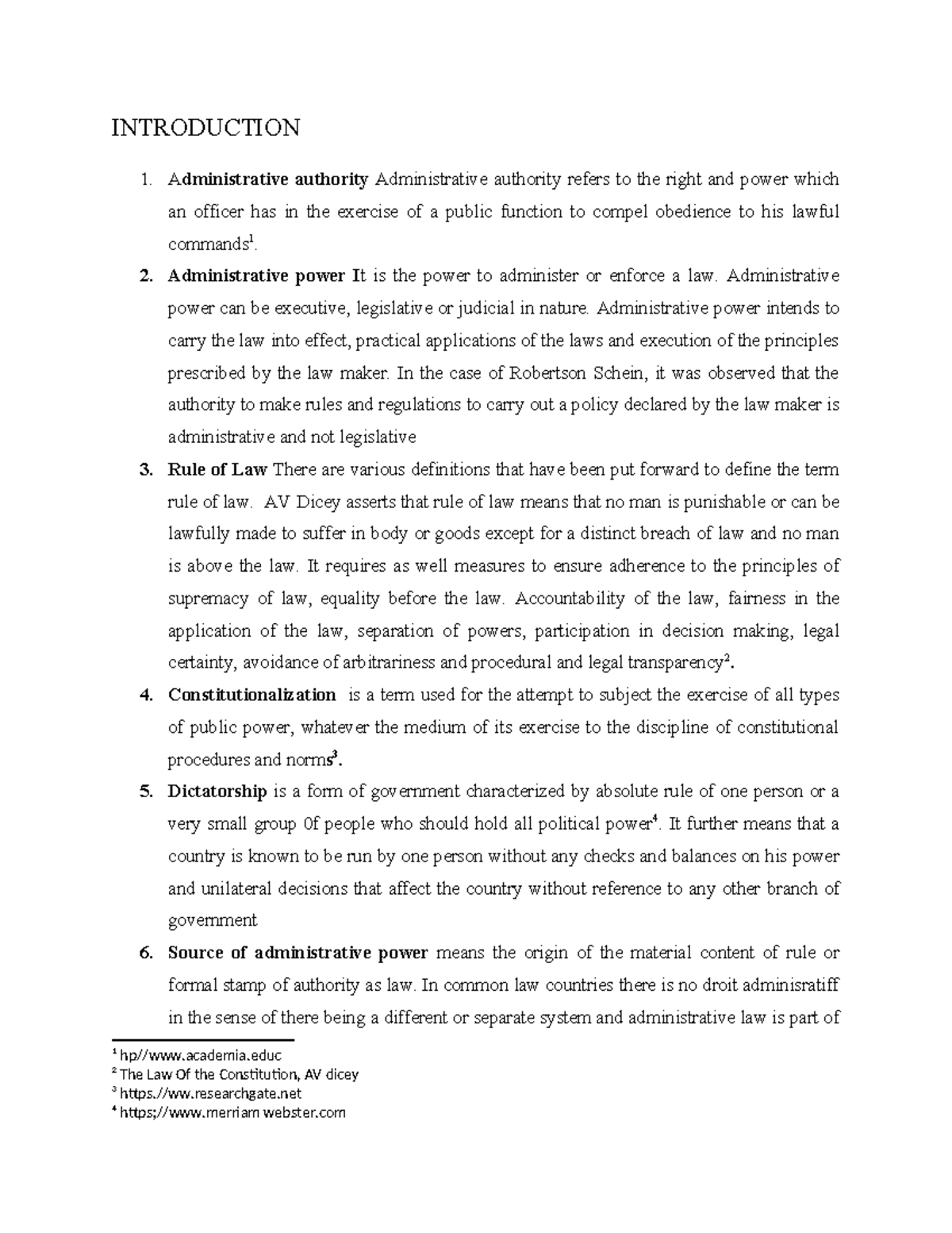 Administrative Authority and Rule of Law in Uganda: A Critical Analysis ...