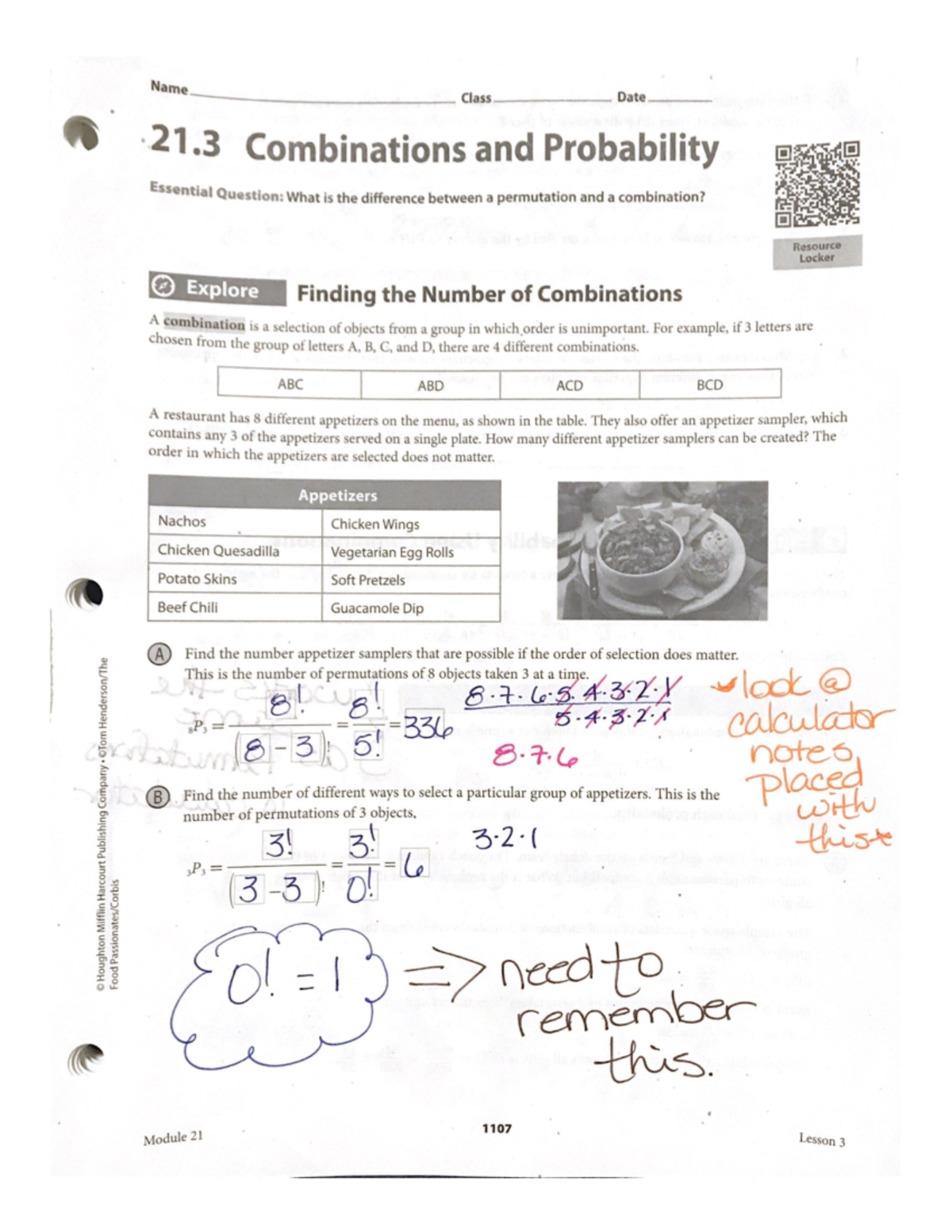 Name. 21.3 Combinations and Probability-1 - Engineering Managment - Studocu