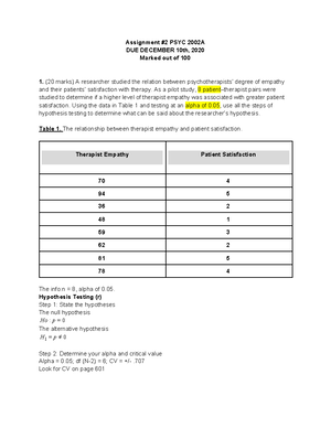 intro to statistics assignment