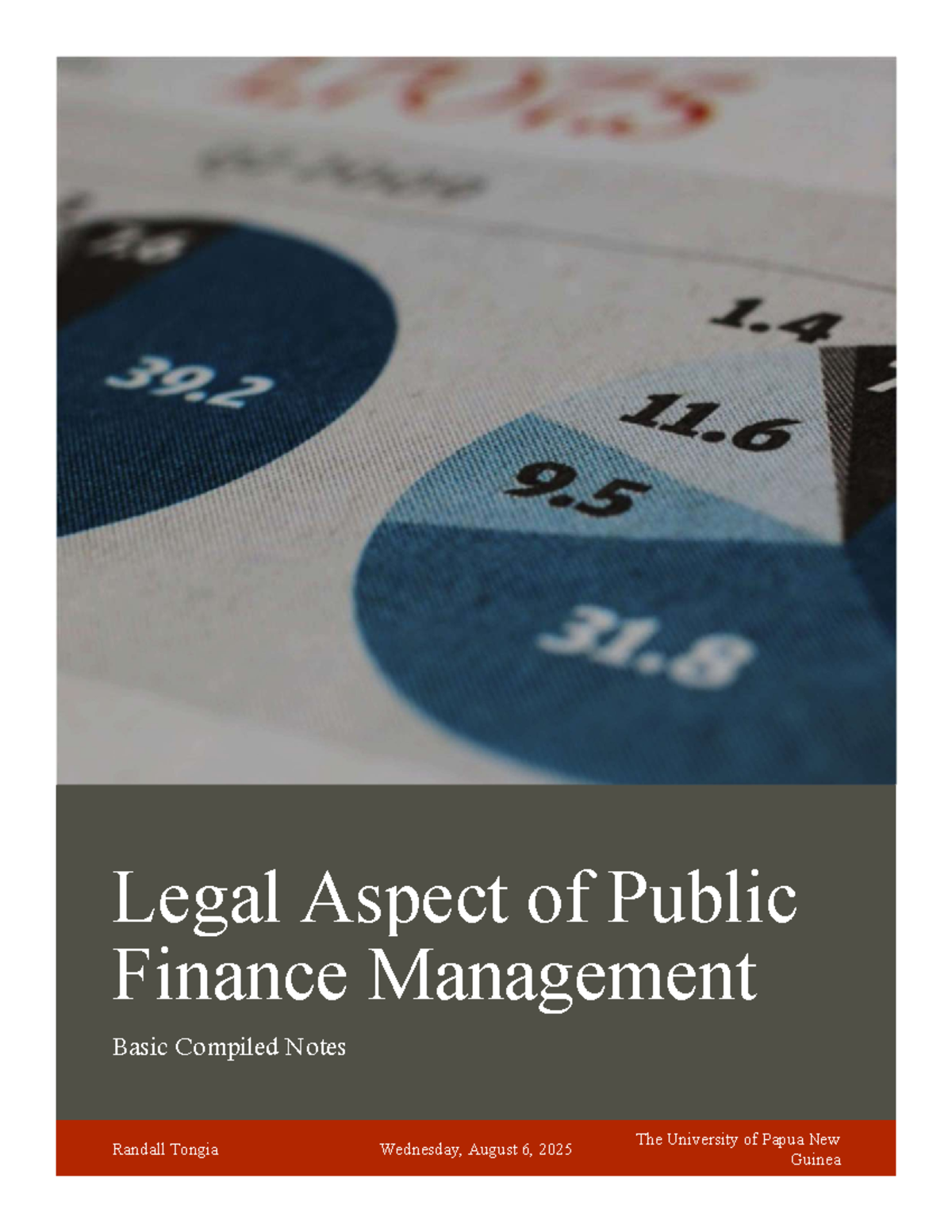 Legal Aspects of Public Finance Management: Compiled Notes (LAW 5.40737 ...