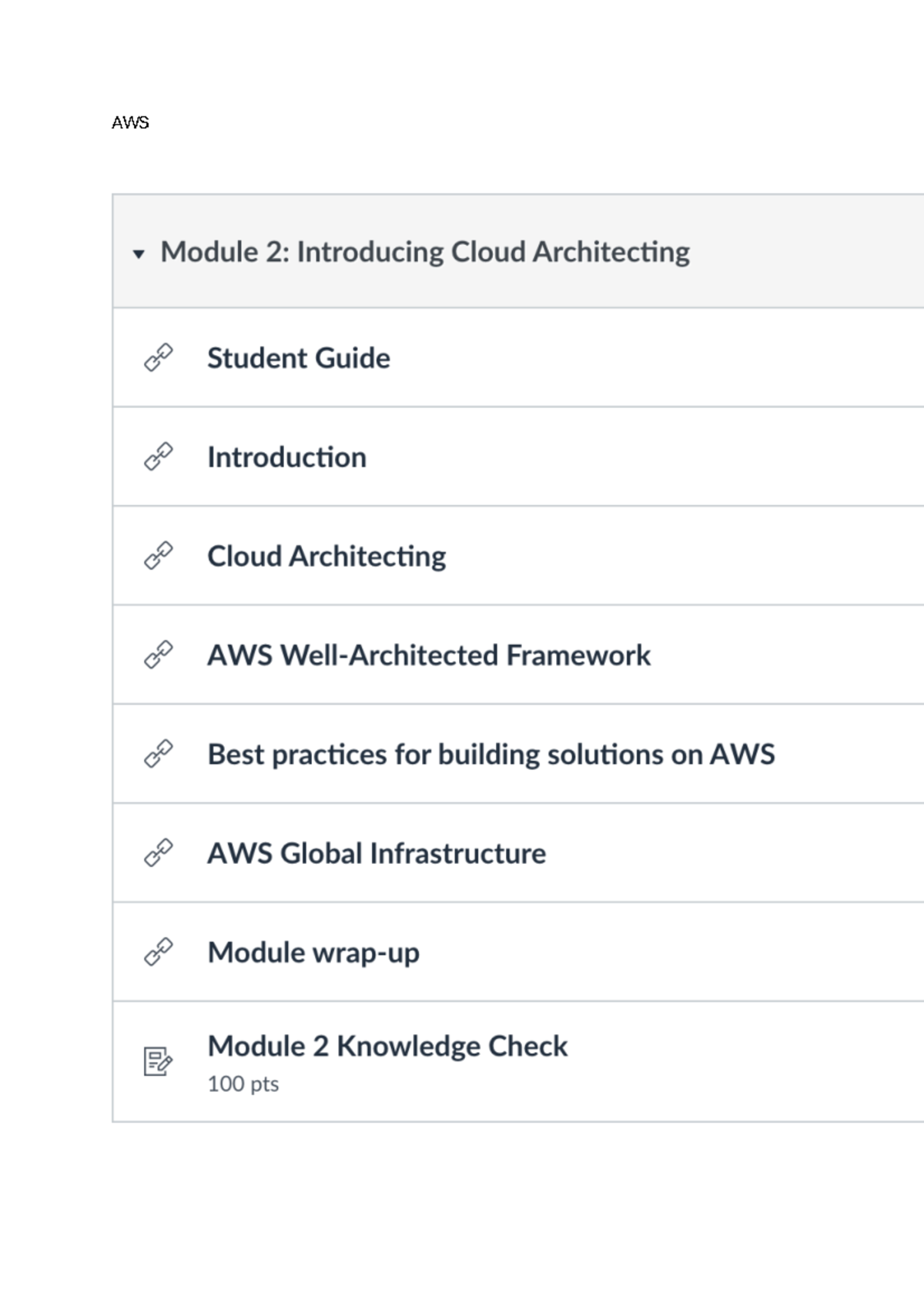 AWS - Module Summaries on Cloud Architecting and Services - Studocu