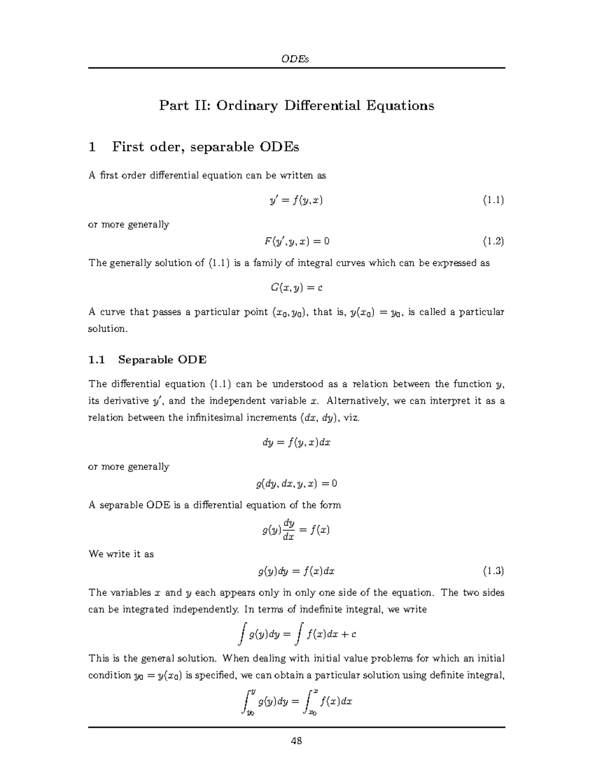 Part II ODE - Lecture notes on differential equations - Part II ...