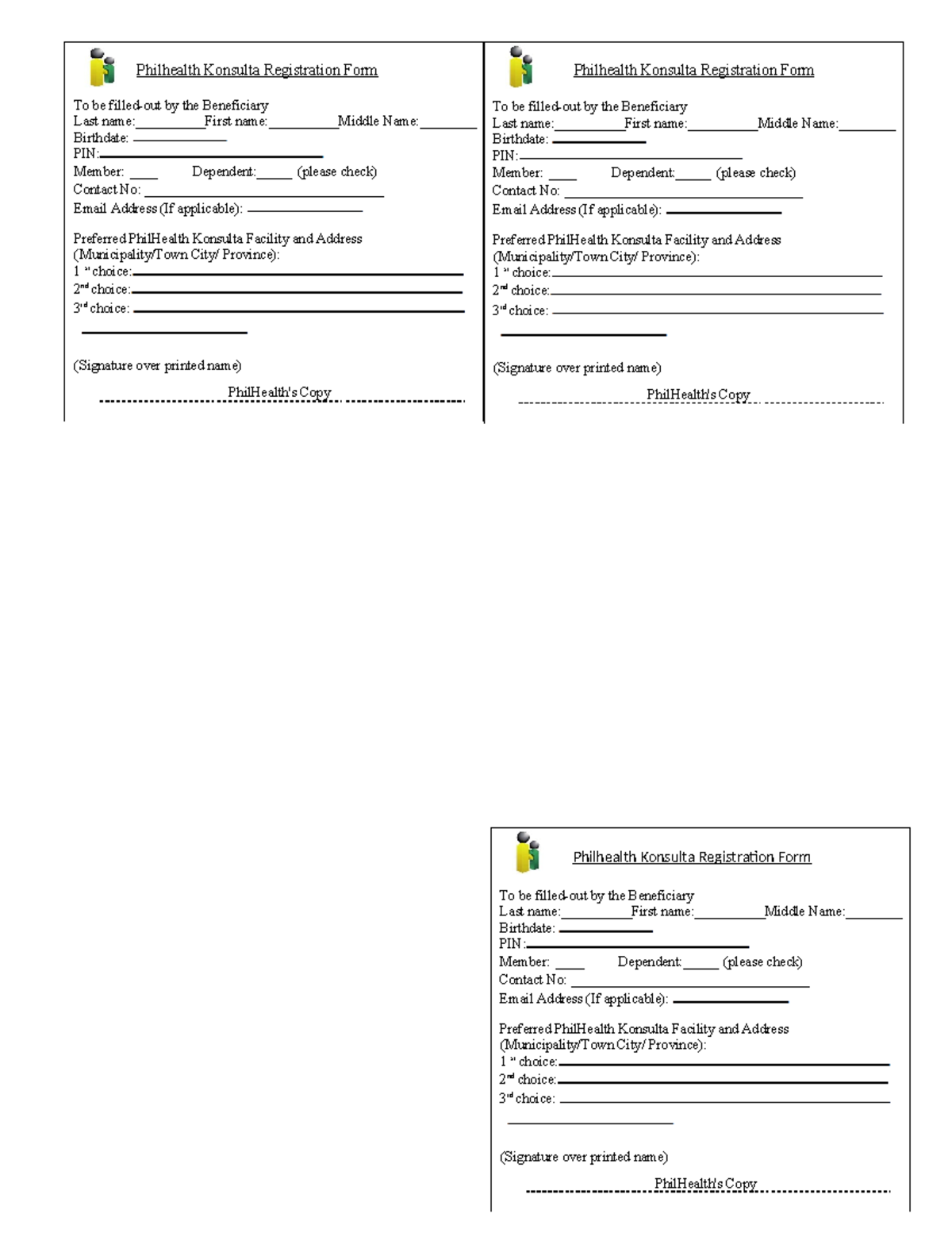Philhealth Konsulta Registration Form (PKRF) - Ease of Access - Studocu