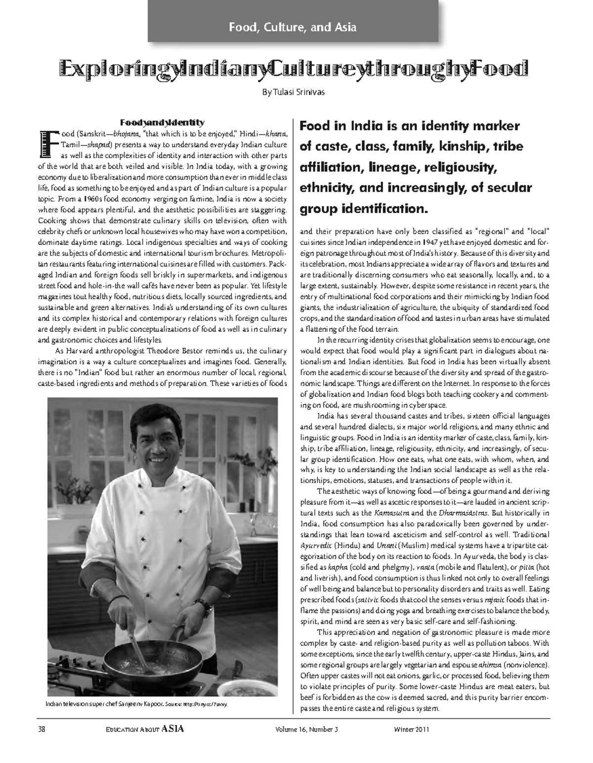 Exploring Indian Culture through Food: Insights on Identity and ...