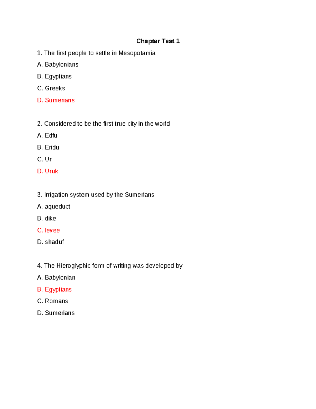 STS Chapter Test 1: Key Questions and Answers - Studocu