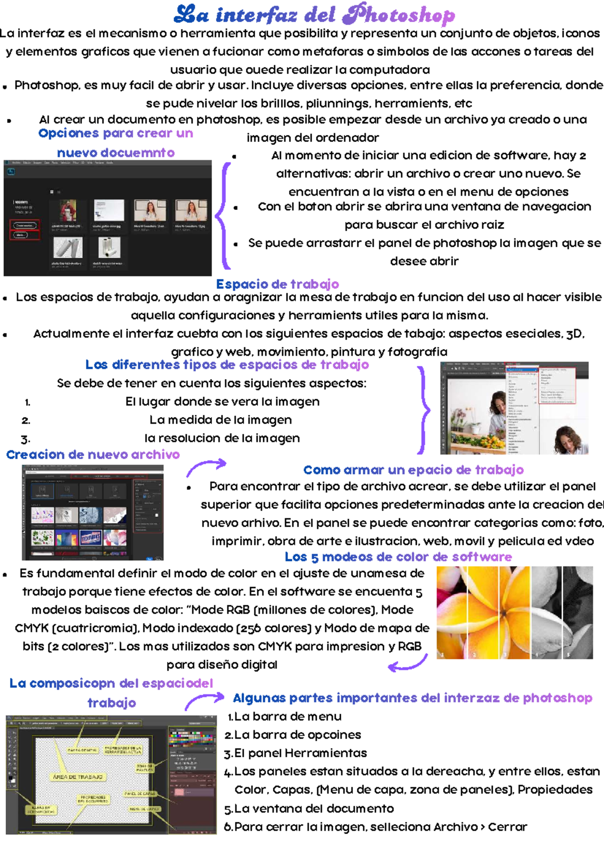 Interfaz y Herramientas de Photoshop - Módulos 1 y 2 - Studocu