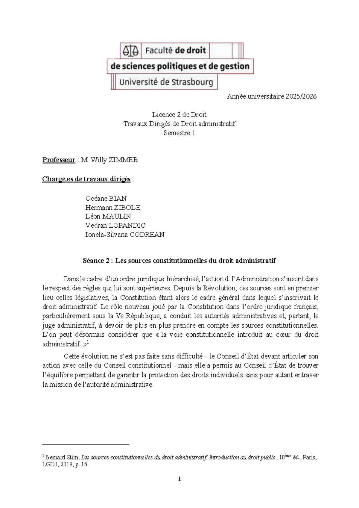 TD 2 - Droit Administratif : Les Sources Constitutionnelles - Studocu