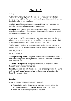 Tutorial 1 - ECONOMICS 1 1 4: TUTORIAL 1 (Presented in the week of 19 ...