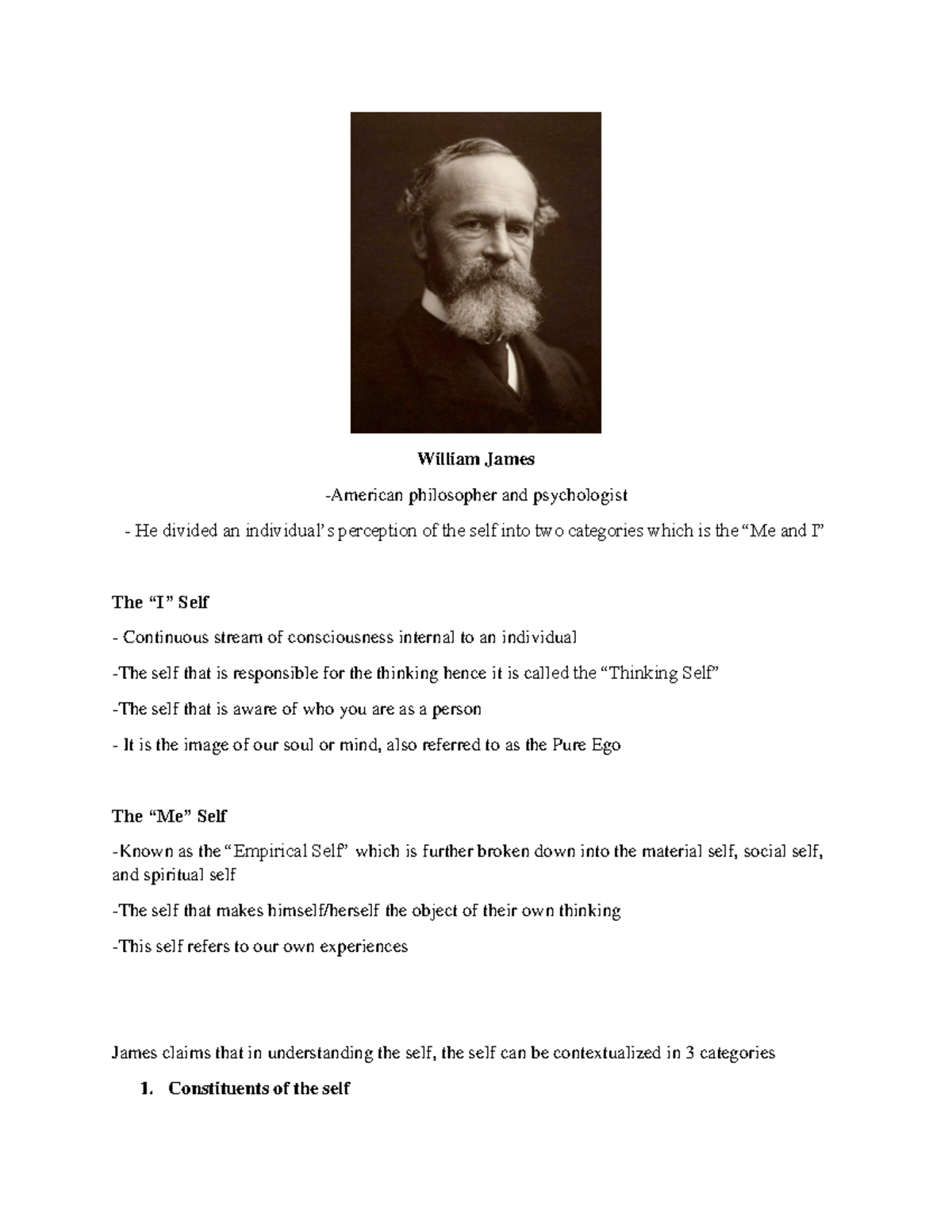 Uself Lesson 3 - PHILOSOPHERS AND THEIR BELIEFS - William James ...