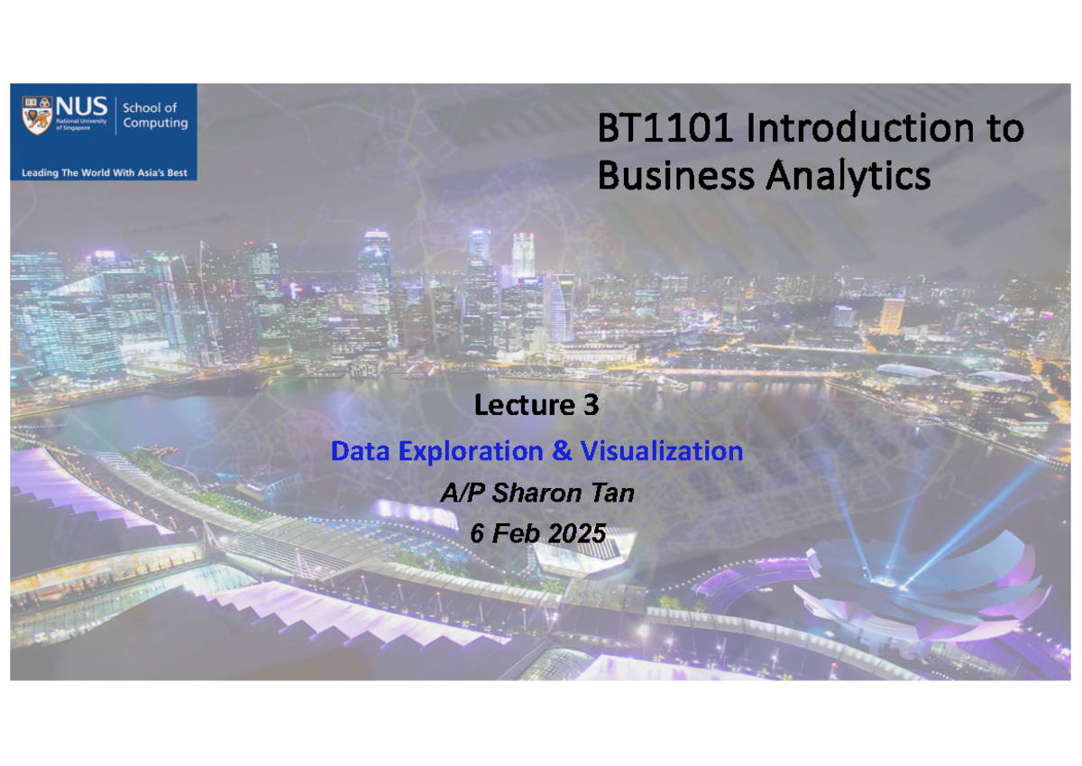 L3 Data Exploration & Visualization - BBTT1 111001 1 ...