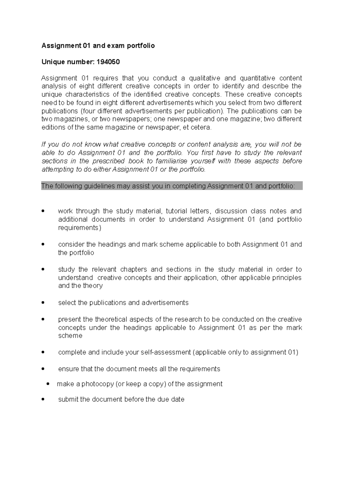 COM 3706 2022 Exam Portfolio: Qualitative & Quantitative Analysis - Studocu