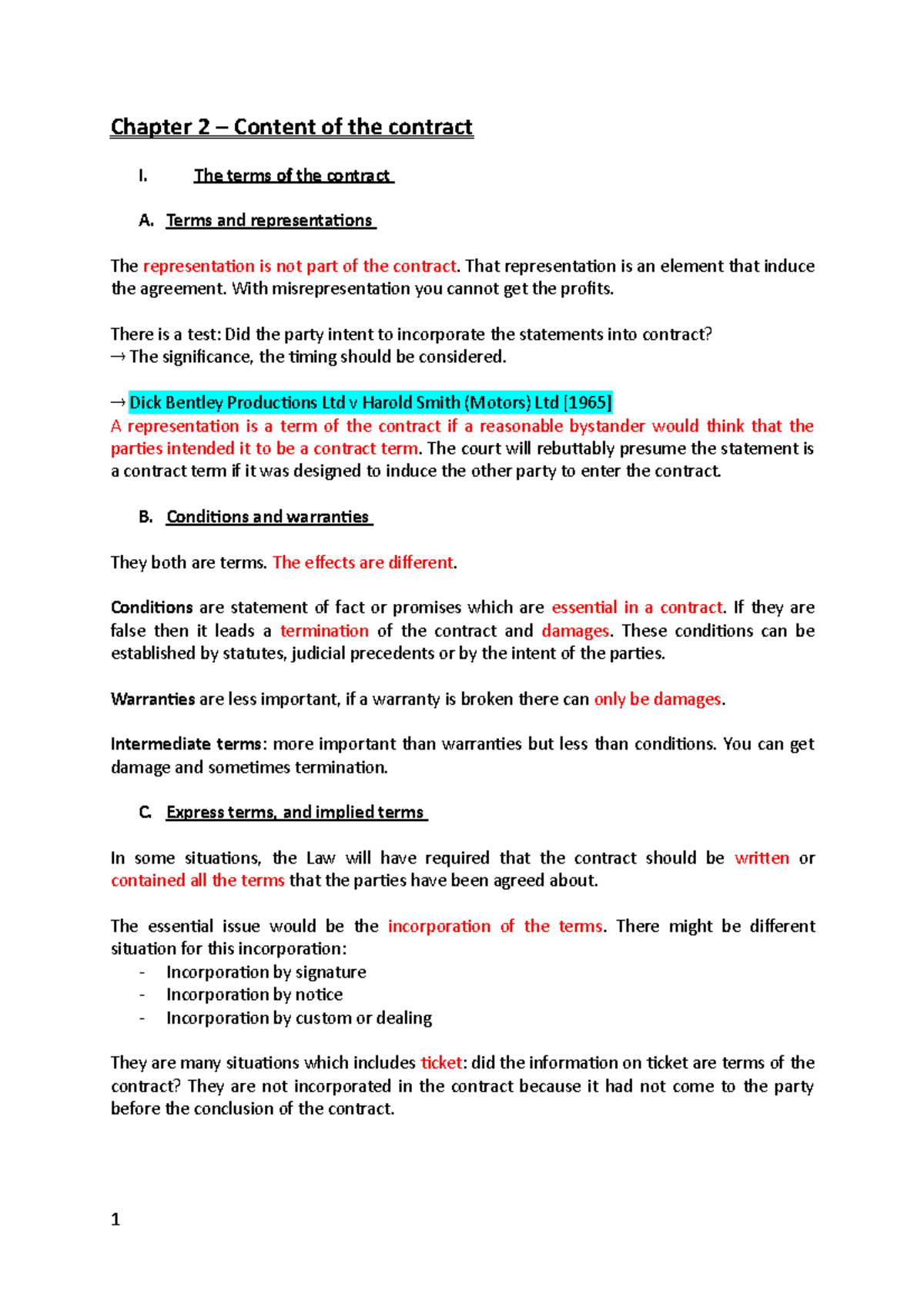 Chapter 2 – Contract Content: Terms, Conditions, and Drafting Insights ...