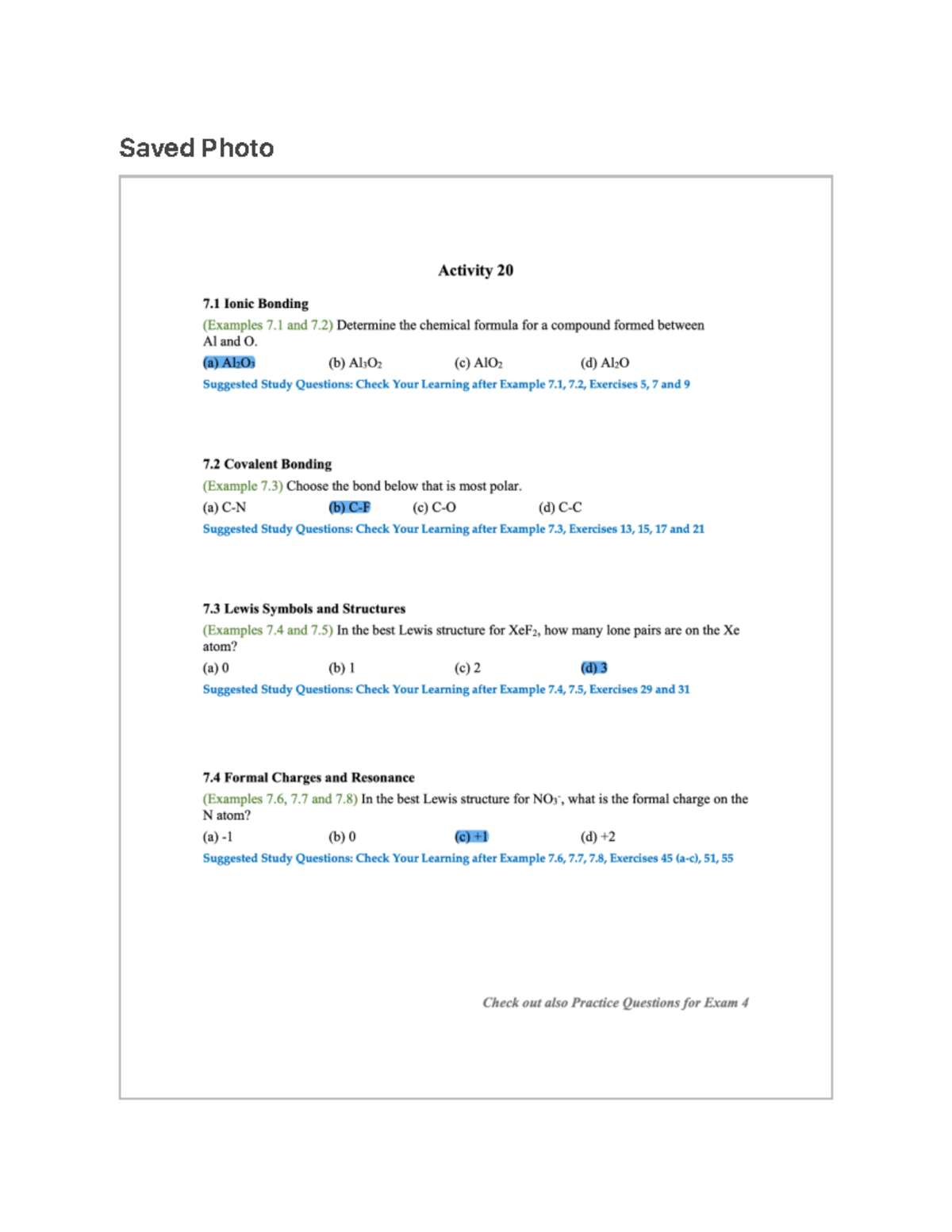 Activity 20: Ionic & Covalent Bonding Study Guide (Chem 7.1) - Studocu