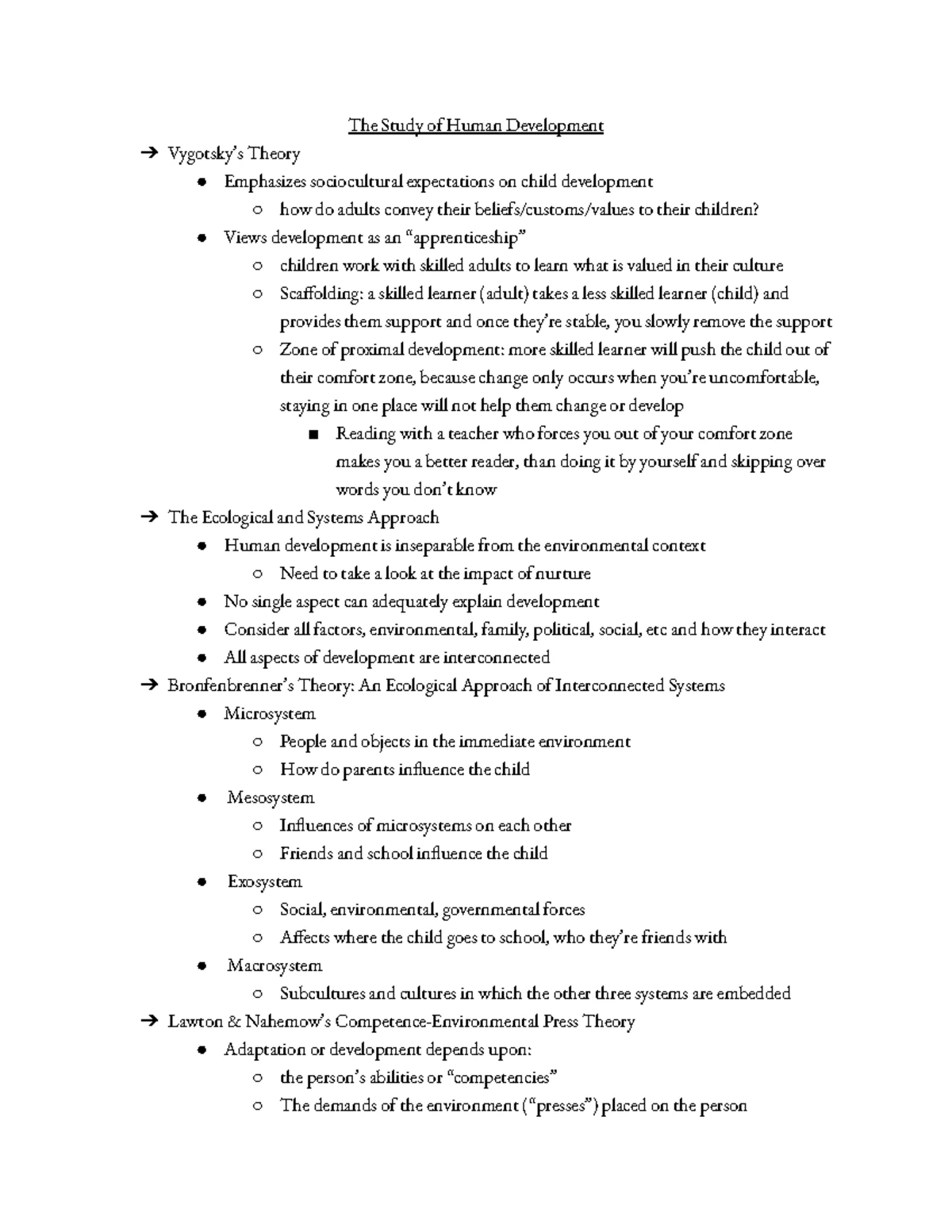 Chapter 1 - Human Development - The Study of Human Development Negative ...