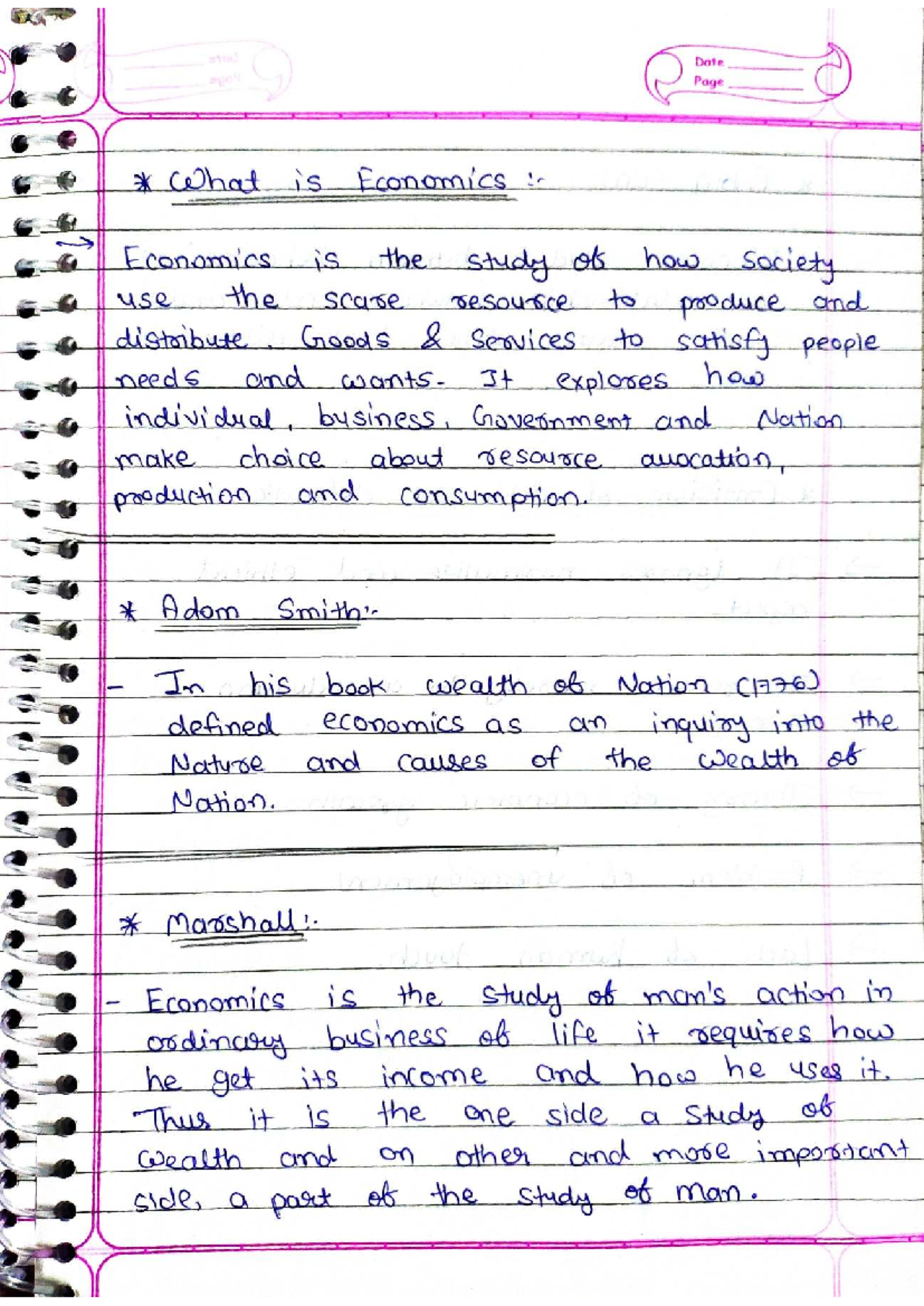 Economic-1: Comprehensive Lecture Notes on Economics Concepts - Studocu