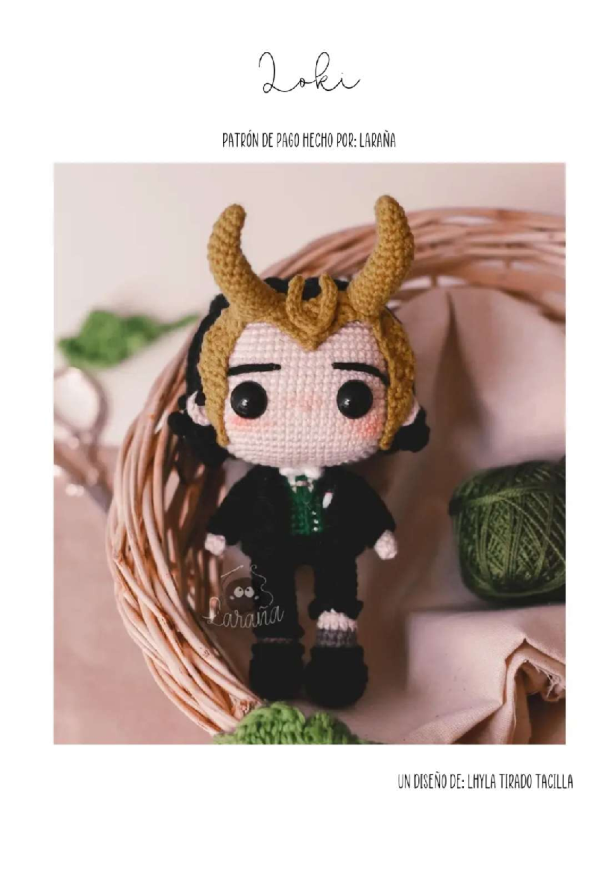 Loki Amigurumi: Patrón de Tejido por Laraña (Nivel Medio) - Document Preview