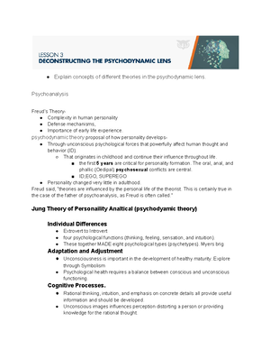 Psychoanalysis Overview: Freud's Theories on Personality and Conflict ...