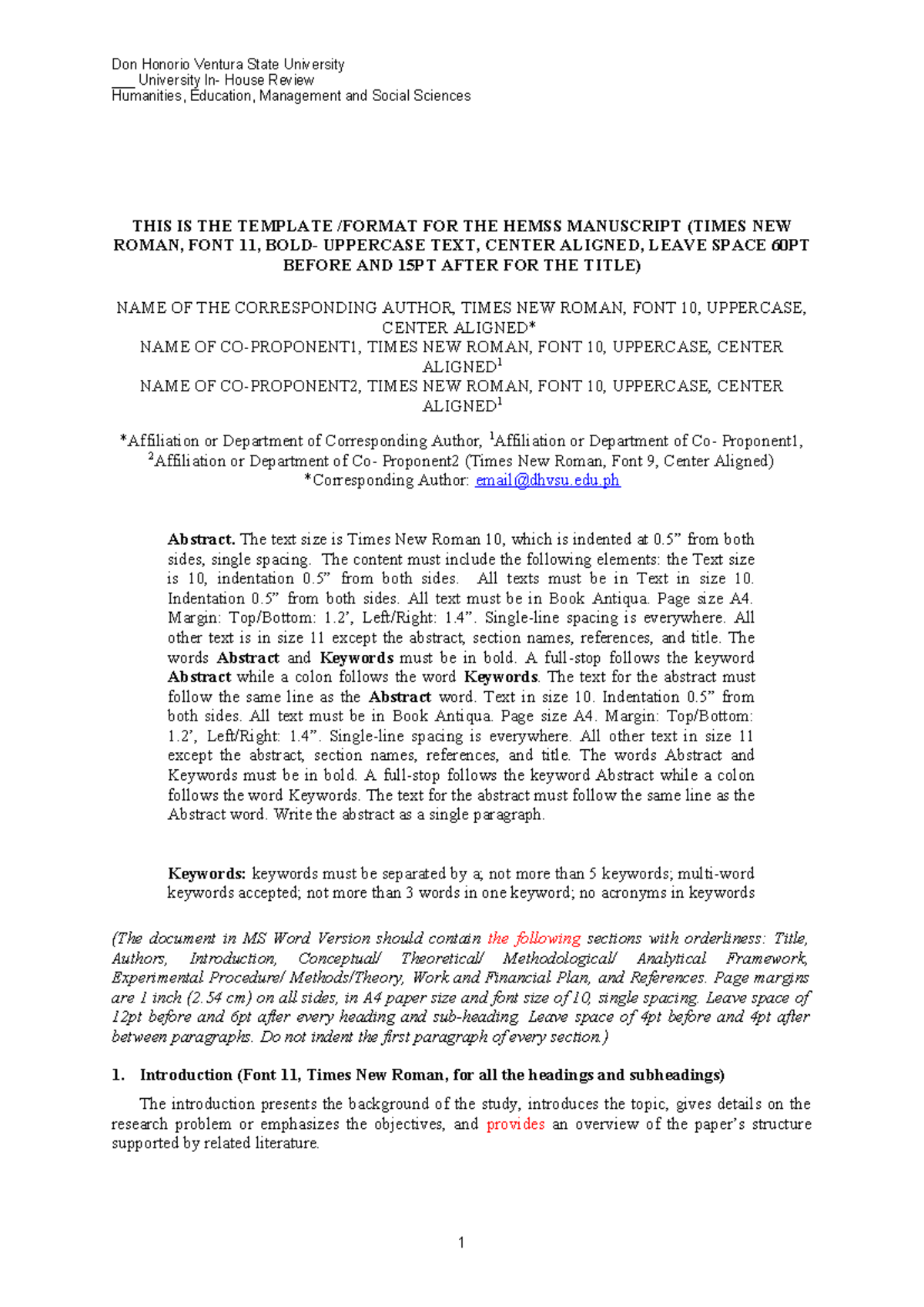 HEMSS Manuscript Template for Completed Paper - Don Honorio Ventura ...
