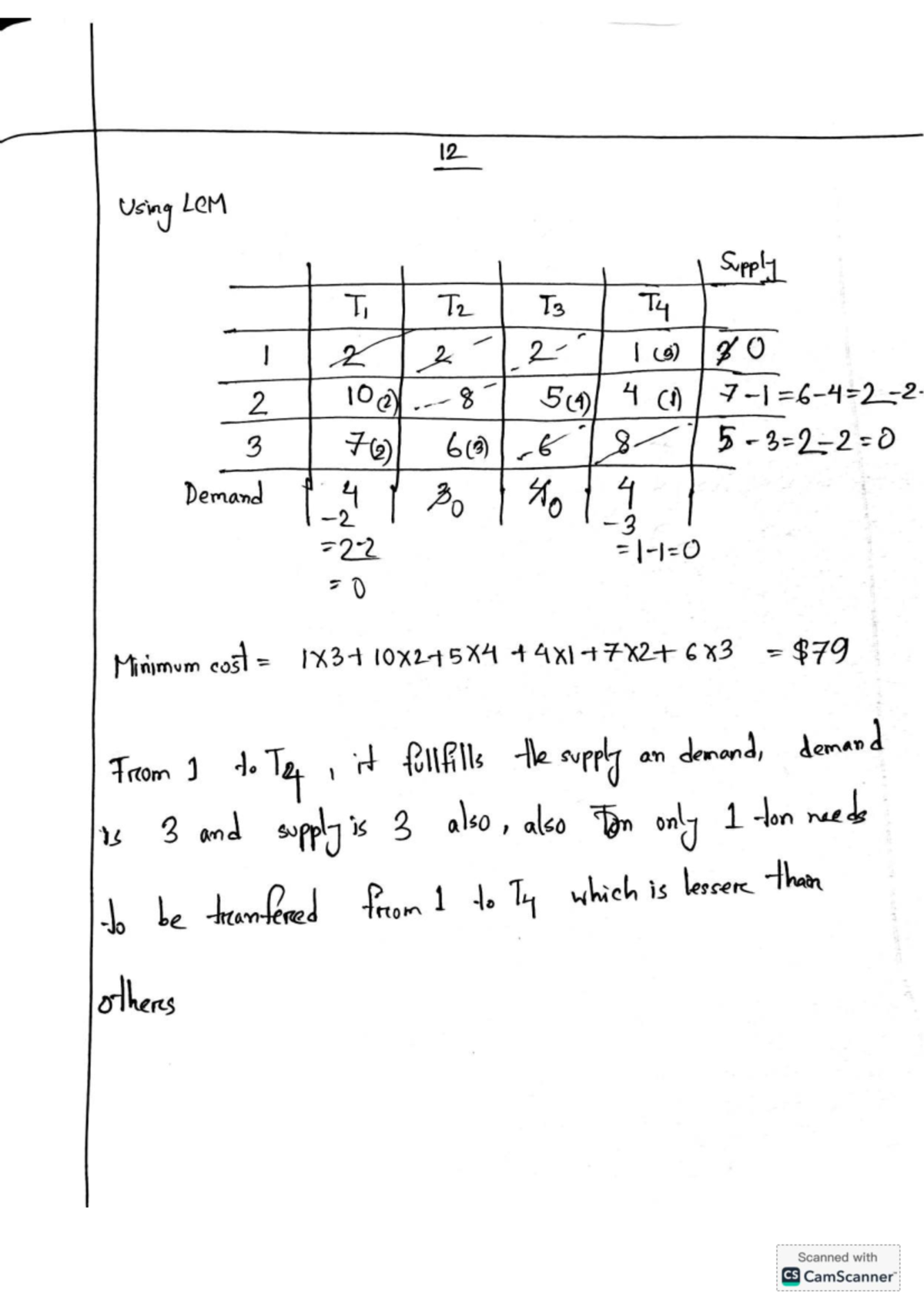 Mat485 - Lecture Notes on LeM Supply and Demand Analysis - Studocu