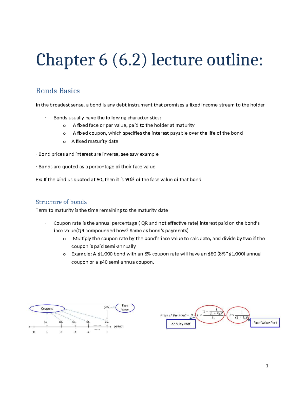 Chapter 6 (6.2) Lecture Outline: Understanding Bond Basics and ...