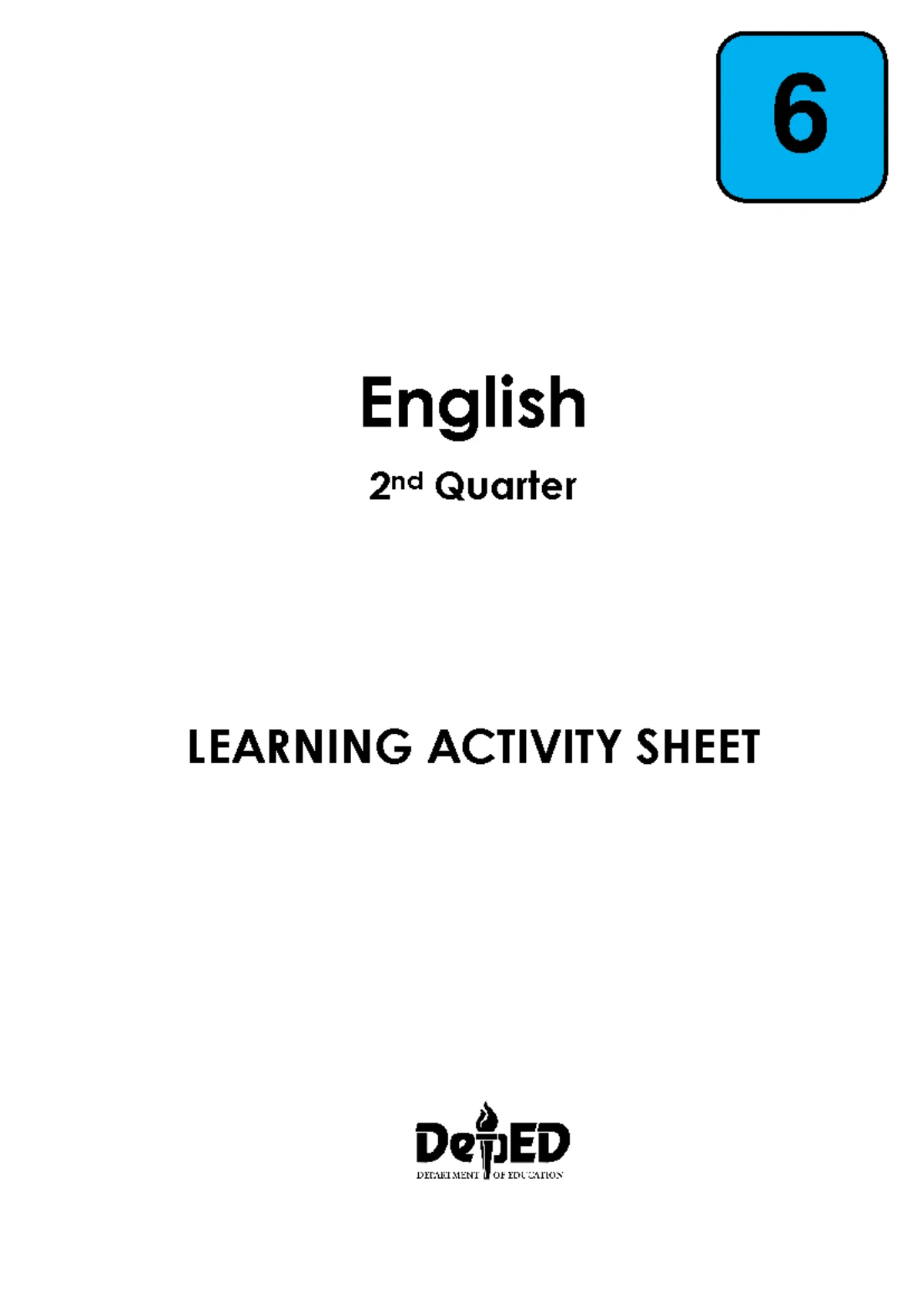 Grade 6 Q2 Science LAS - vddv - Science 2nd Quarter LEARNING ACTIVITY ...