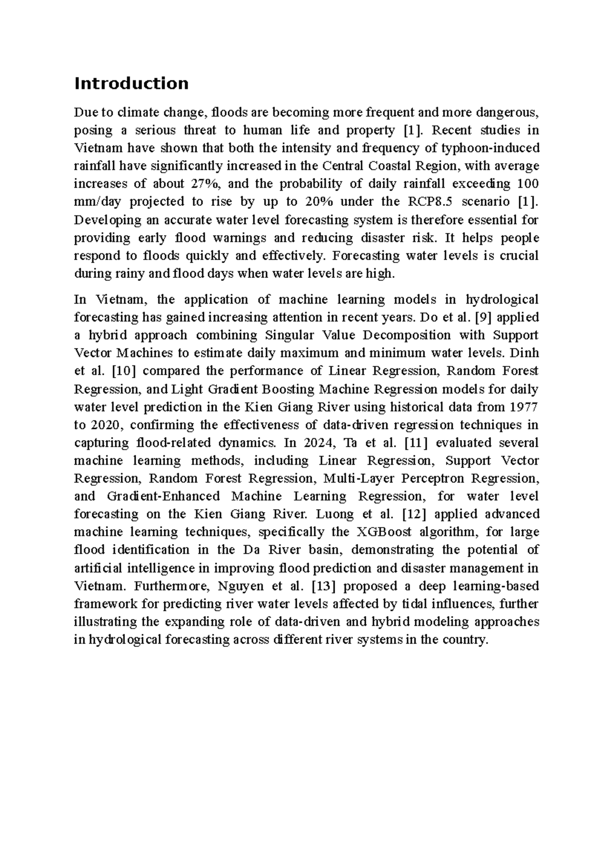 Introduction to Machine Learning in Water Level Forecasting for Flood ...