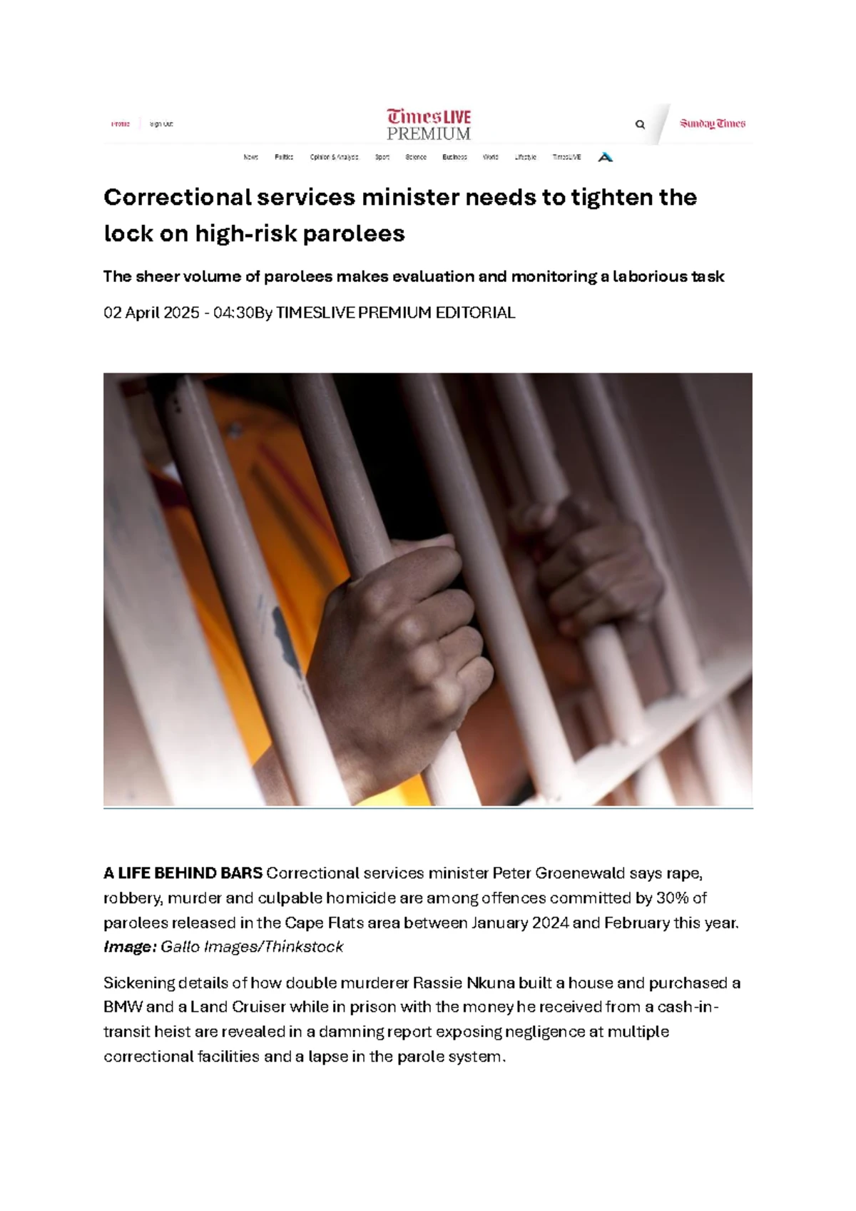 Recidivism and reintegration challenges in South African correctional ...