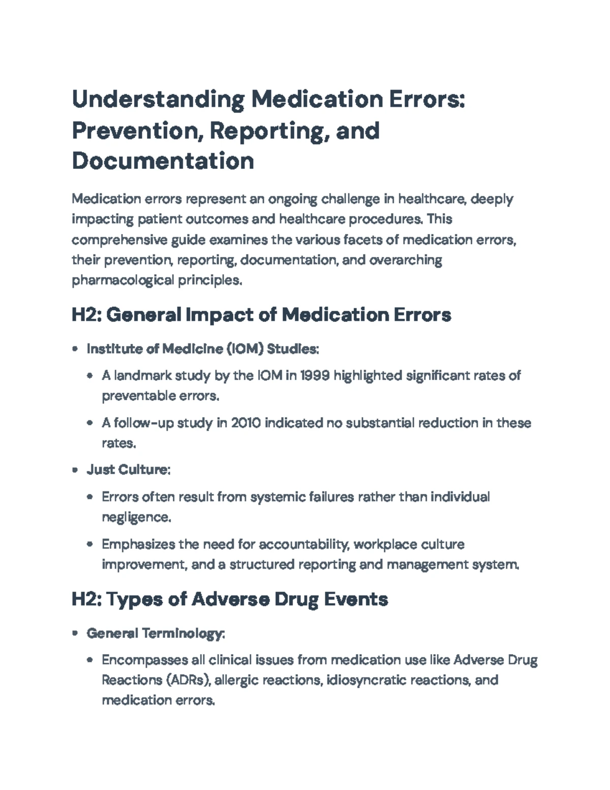 Pharma 101: Understanding Medication Errors and Mitigation Strategies ...