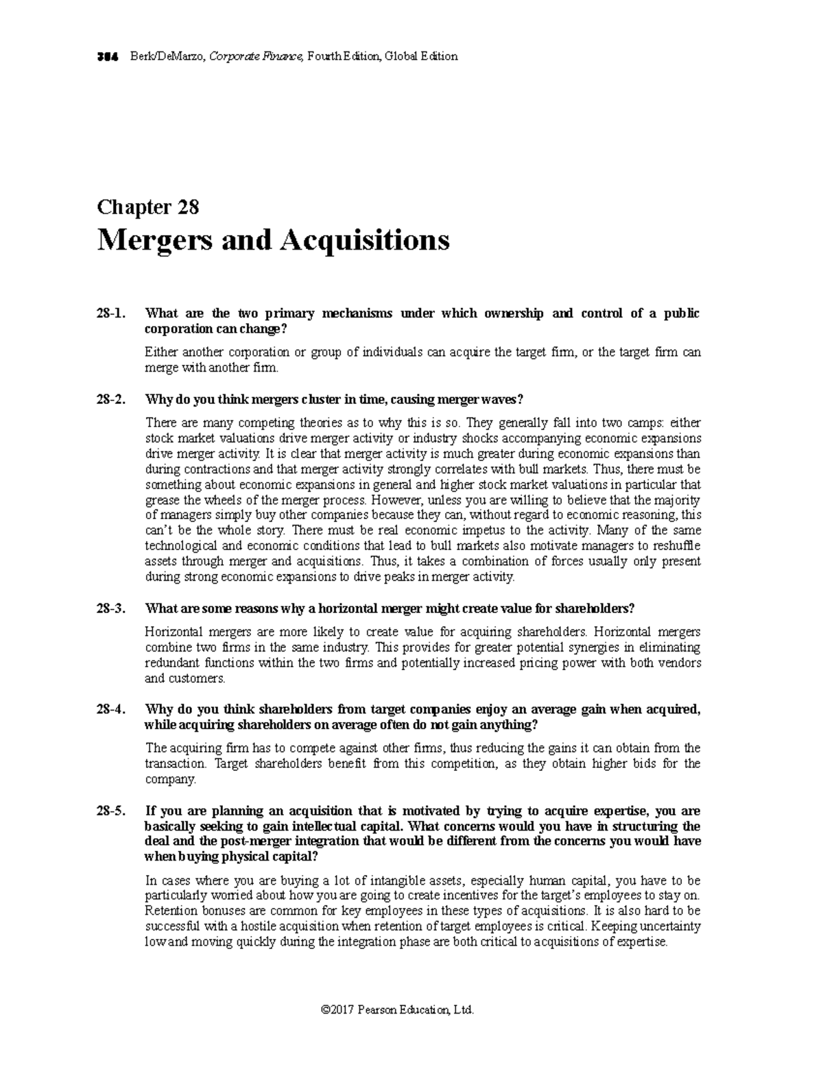 Chapter 15 - Corporate Finance, 4e (Berk / DeMarzo) Chapter