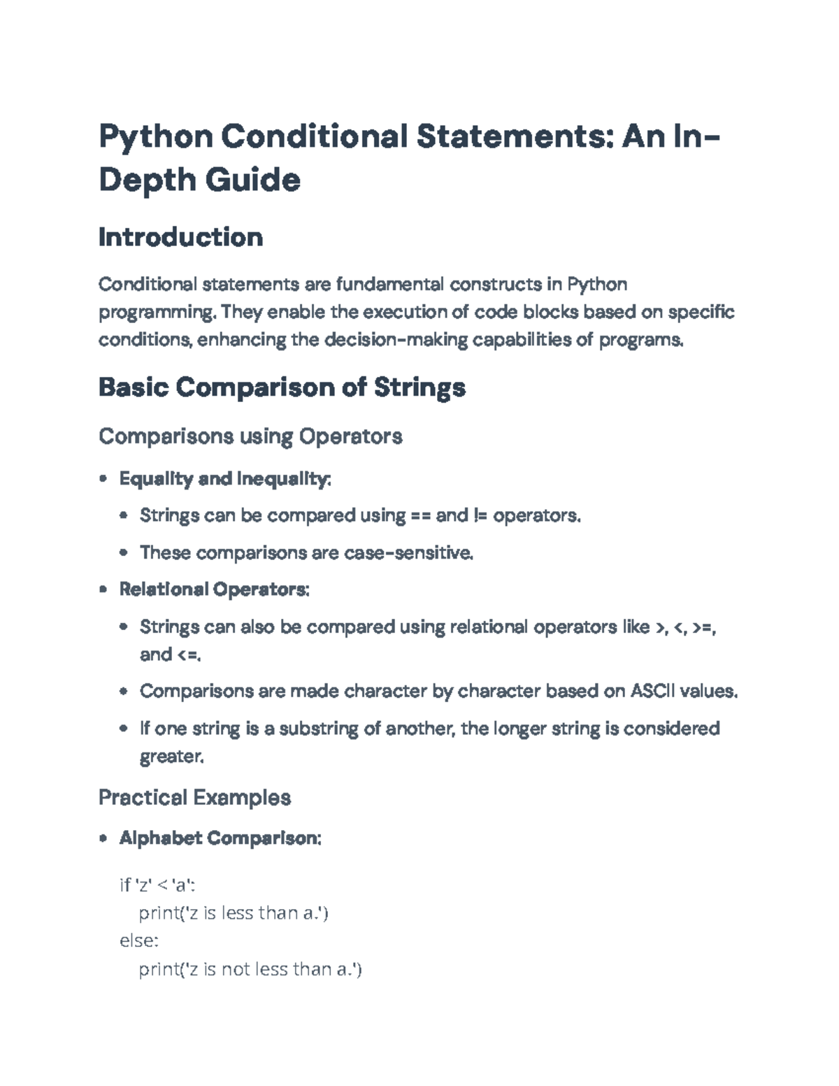 Python Conditional Statements: A Comprehensive Guide to Logic - Python ...